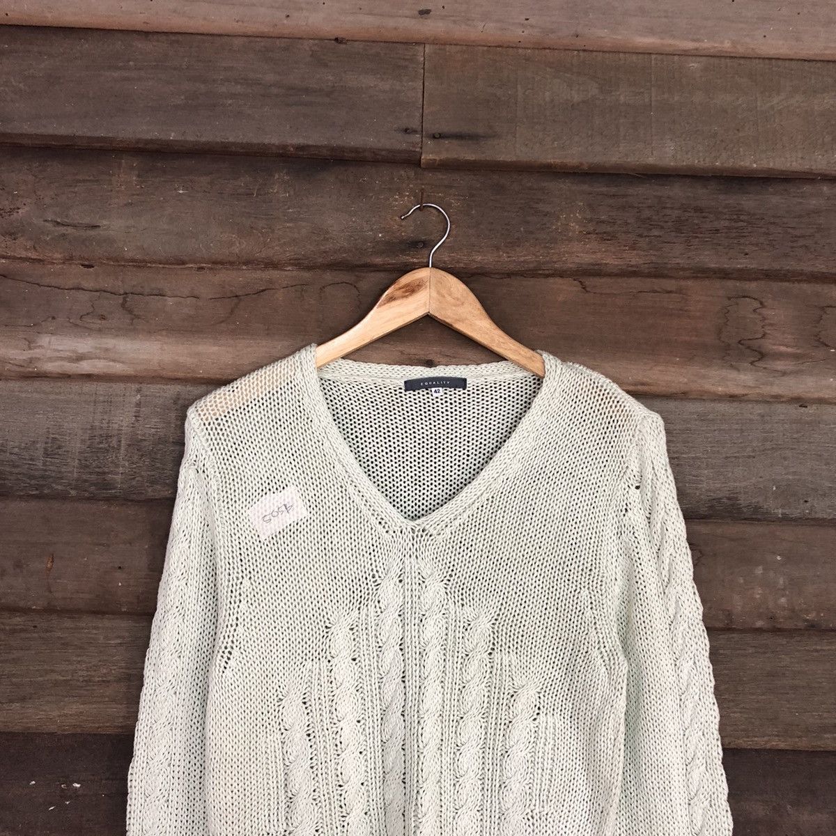 Vintage Equality mesh net crochet knitwear japan #505B Size M / US 6-8 / IT 42-44 - 2 Thumbnail