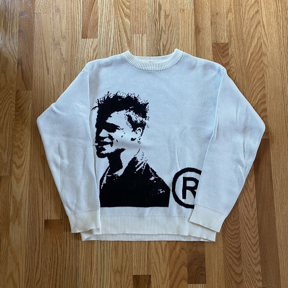 Joy Divizn Joy Divizn Brad Knit Sweater in White Size M | Grailed