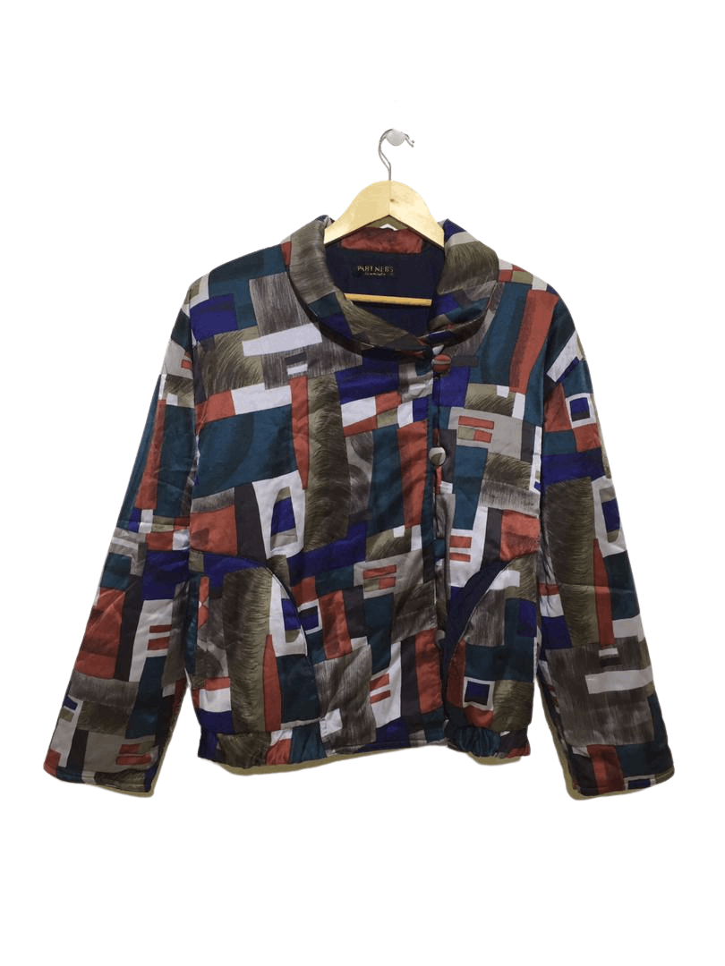 Designer × Japanese Brand Partner's by Mode Vallie Absract Coat Jacket (woman) Size L / US 10 / IT 46 - 1 Thumbnail