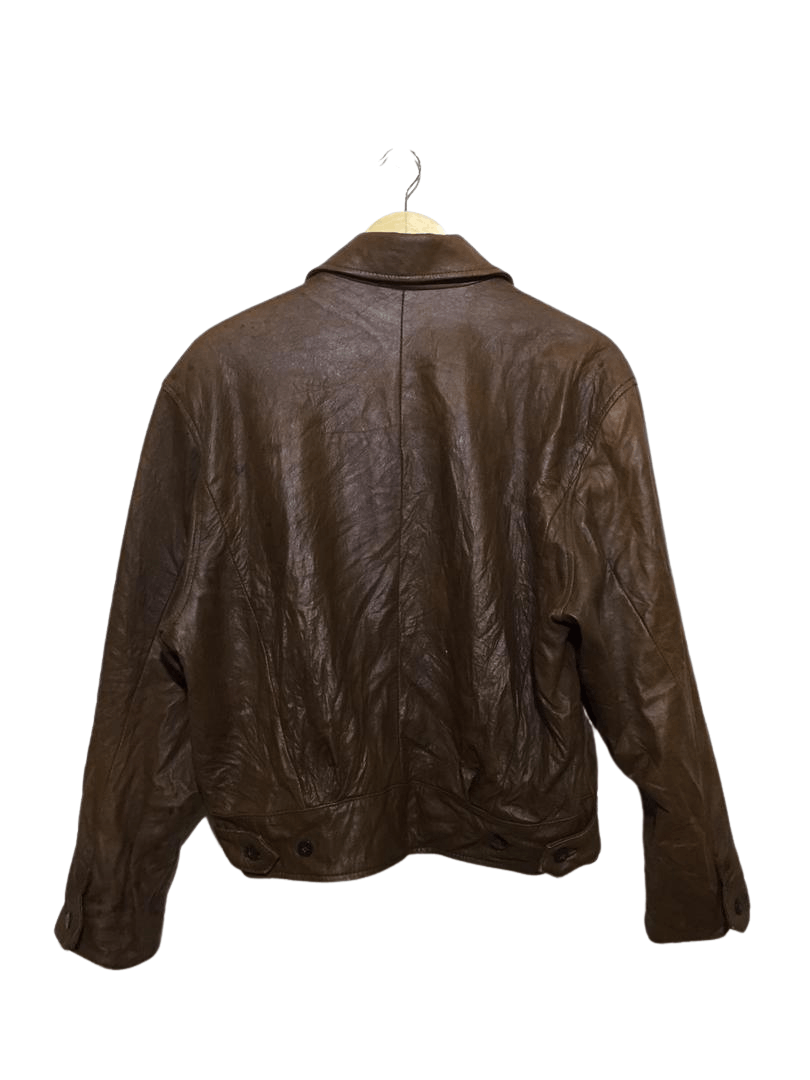 Caruso × Genuine Leather Caruso Brown Button-ups Leather Jacket Size US L / EU 52-54 / 3 - 7 Thumbnail