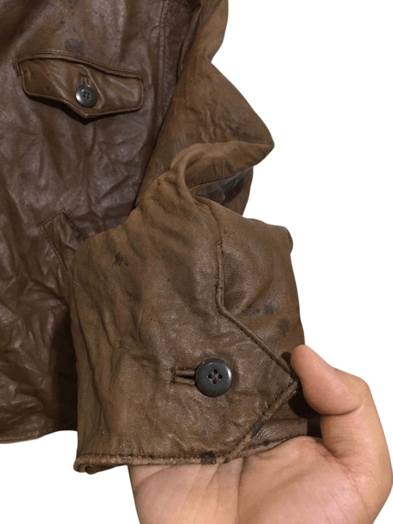 Caruso × Genuine Leather Caruso Brown Button-ups Leather Jacket Size US L / EU 52-54 / 3 - 6 Thumbnail