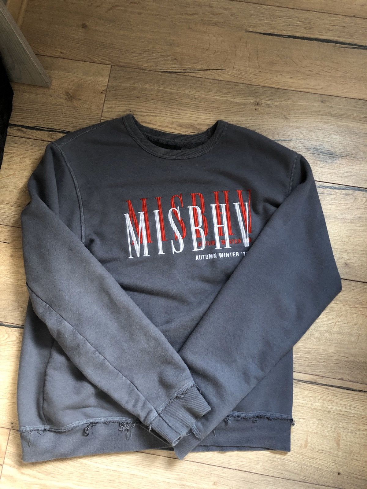 image of Misbhv Crewneck Autumn Winter 18 Medium in Grey, Men's