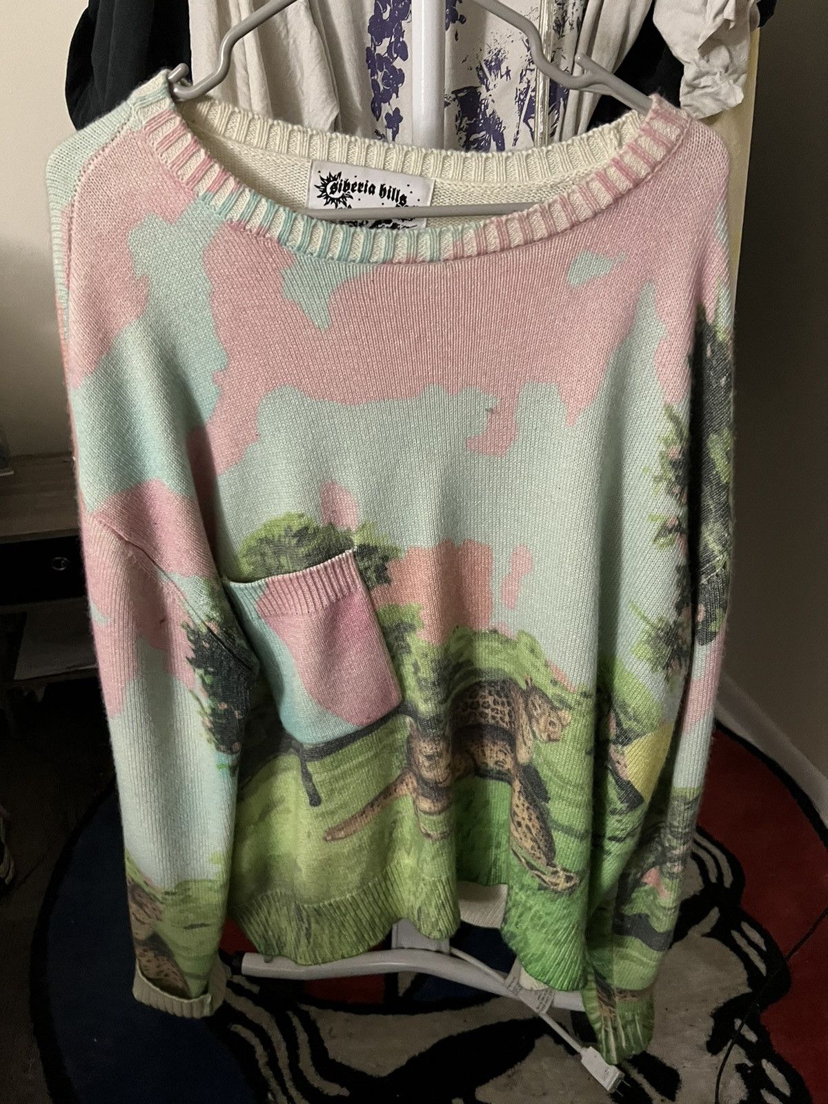 image of Siberia Hills Africa Knit Sweater in Green, Men's (Size XL)