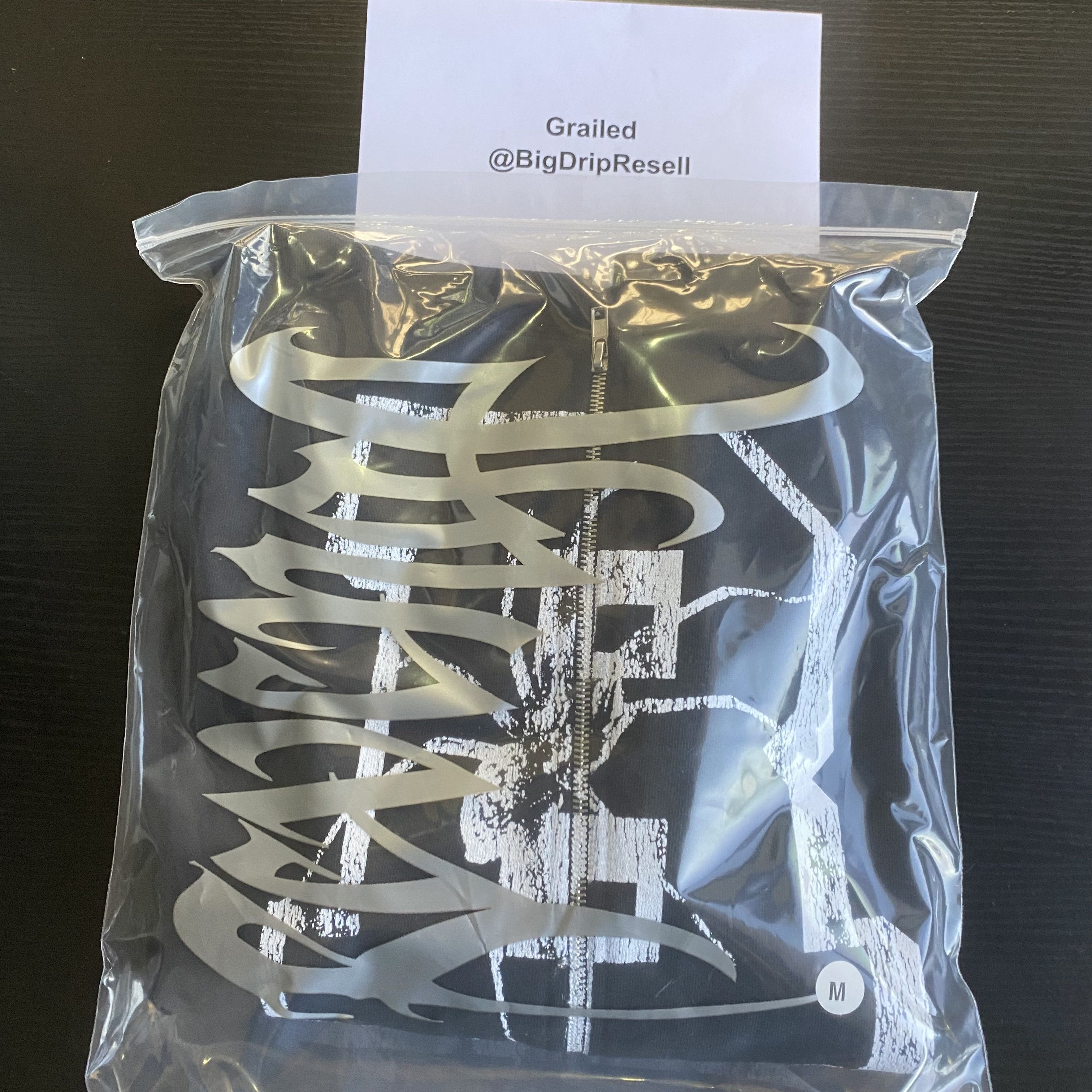 (M) Revenge R-Web Zip Up Hoodie Black (DS)