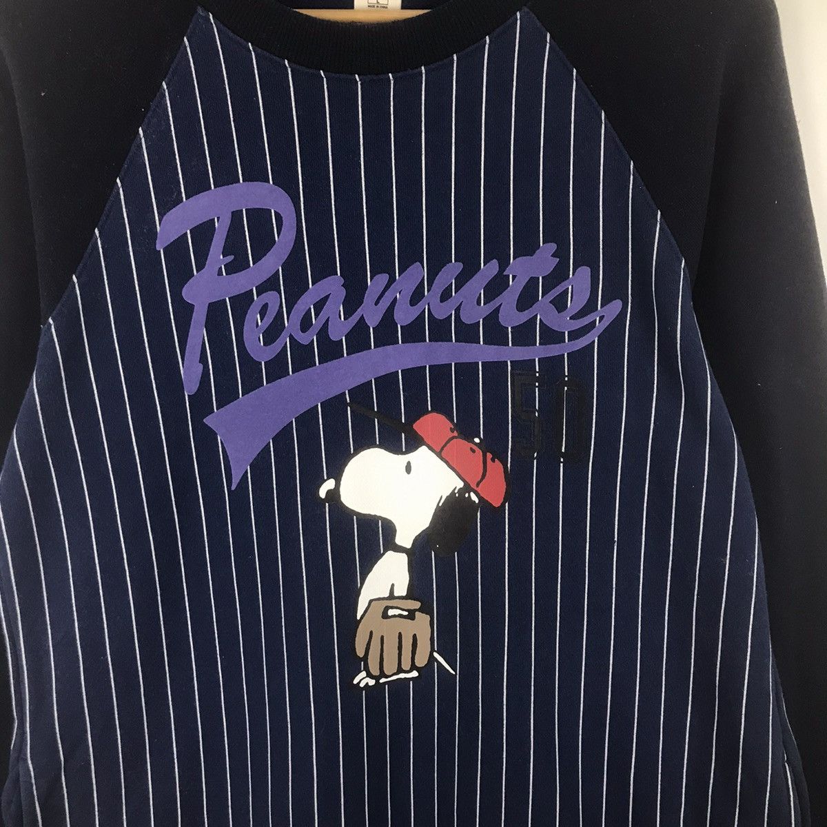 Japanese Brand × Peanuts × Uniqlo UT x Peanuts Big Logo Large Size Blue Colour Sweatshirt Size US L / EU 52-54 / 3 - 2 Thumbnail