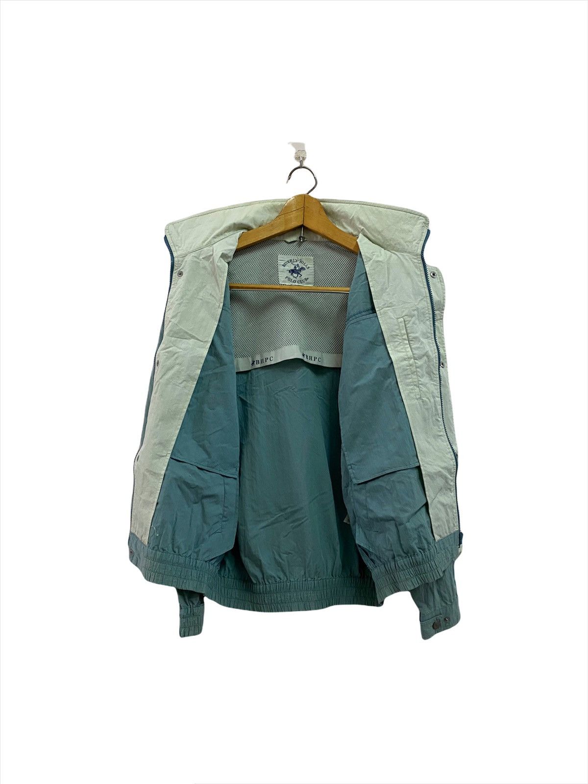 Beverly Hills Polo Club Beverly Hills Polo Clubs Disteressed Sun Faded Bomber Jacket Size US L / EU 52-54 / 3 - 4 Thumbnail