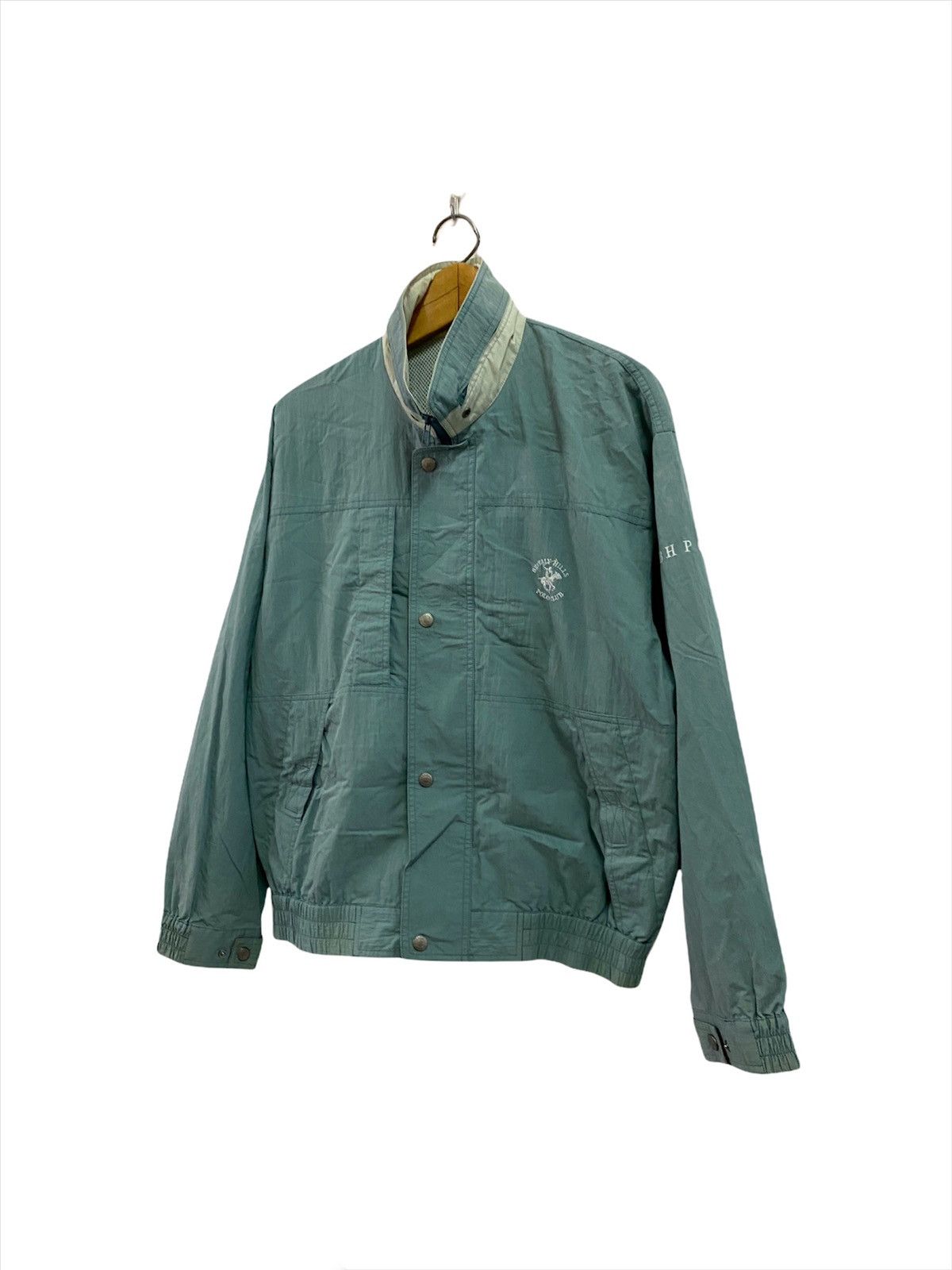 Beverly Hills Polo Club Beverly Hills Polo Clubs Disteressed Sun Faded Bomber Jacket Size US L / EU 52-54 / 3 - 6 Thumbnail