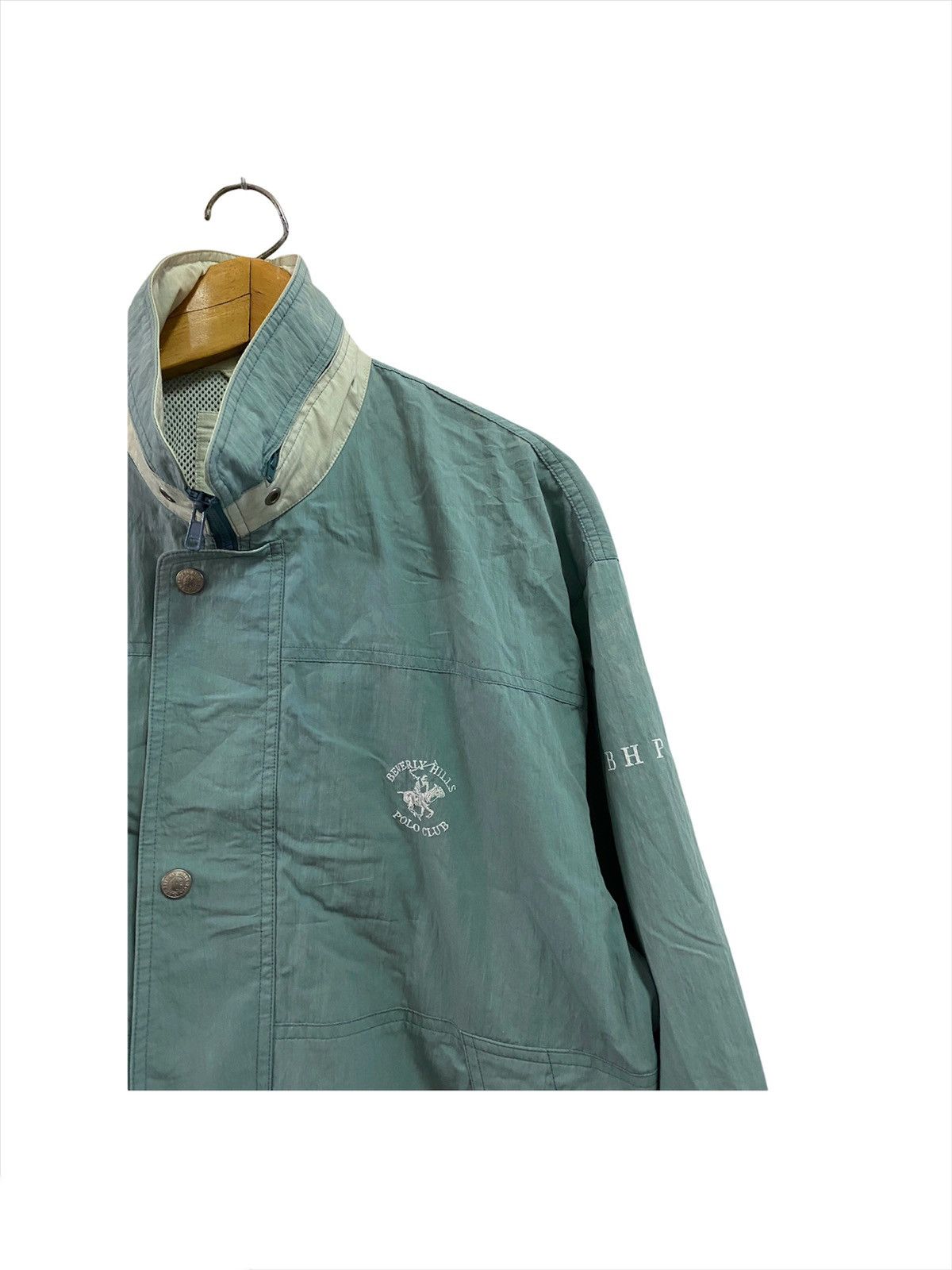 Beverly Hills Polo Club Beverly Hills Polo Clubs Disteressed Sun Faded Bomber Jacket Size US L / EU 52-54 / 3 - 7 Thumbnail