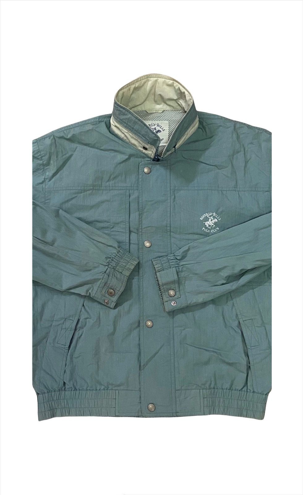 Beverly Hills Polo Club Beverly Hills Polo Clubs Disteressed Sun Faded Bomber Jacket Size US L / EU 52-54 / 3 - 11 Thumbnail
