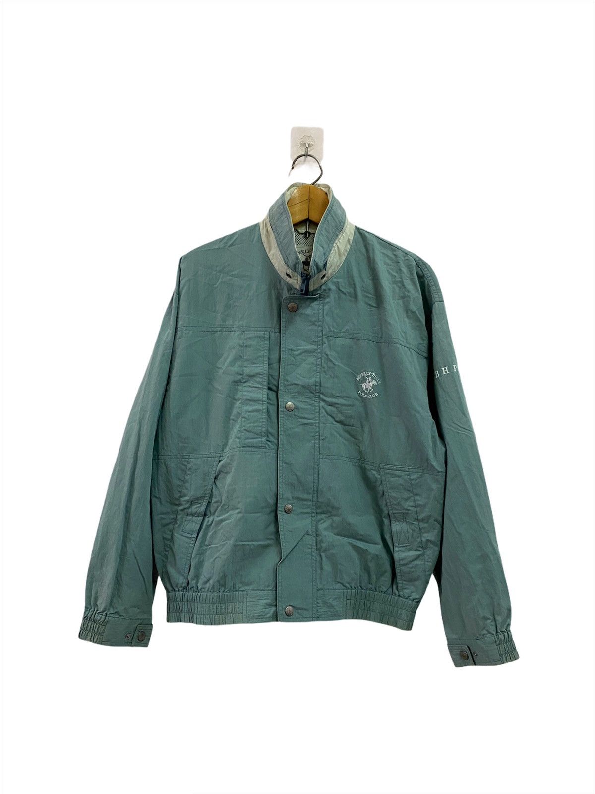Beverly Hills Polo Club Beverly Hills Polo Clubs Disteressed Sun Faded Bomber Jacket Size US L / EU 52-54 / 3 - 1 Thumbnail