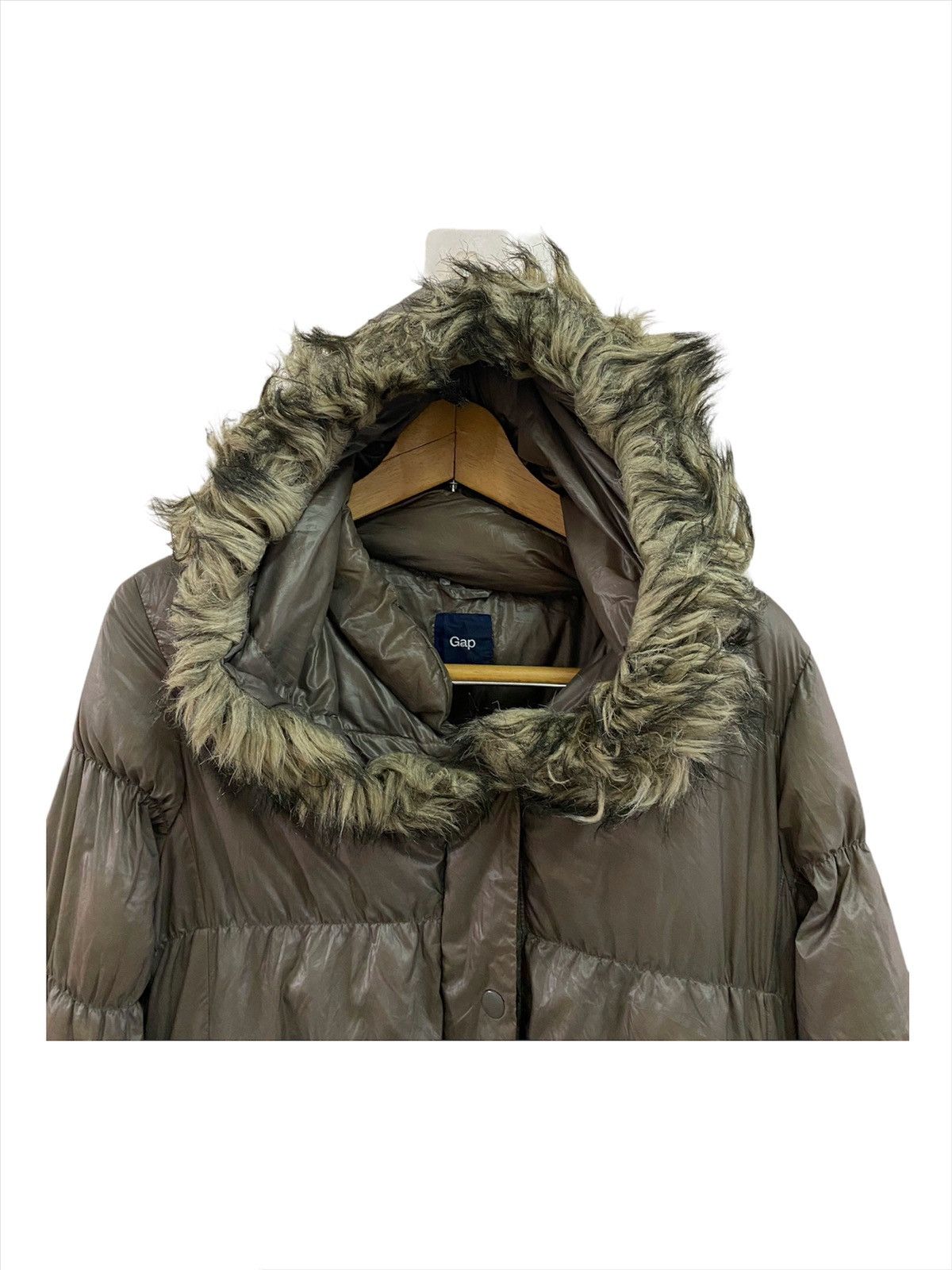 Gap Vintage Gap Long Puffer Jacket Fur Hoodie Size S / US 4 / IT 40 - 7 Thumbnail