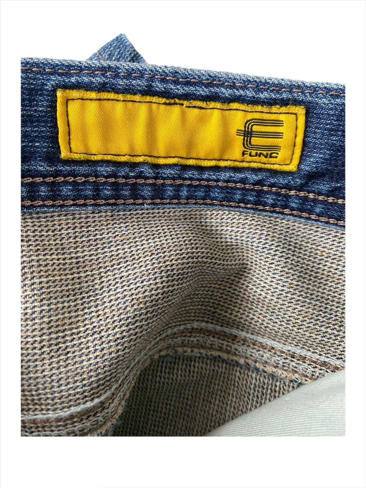 Edwin Vtg Edwin E-function Curved Leg Distressed Denim MadeInJapan Size US 31 - 13 Thumbnail