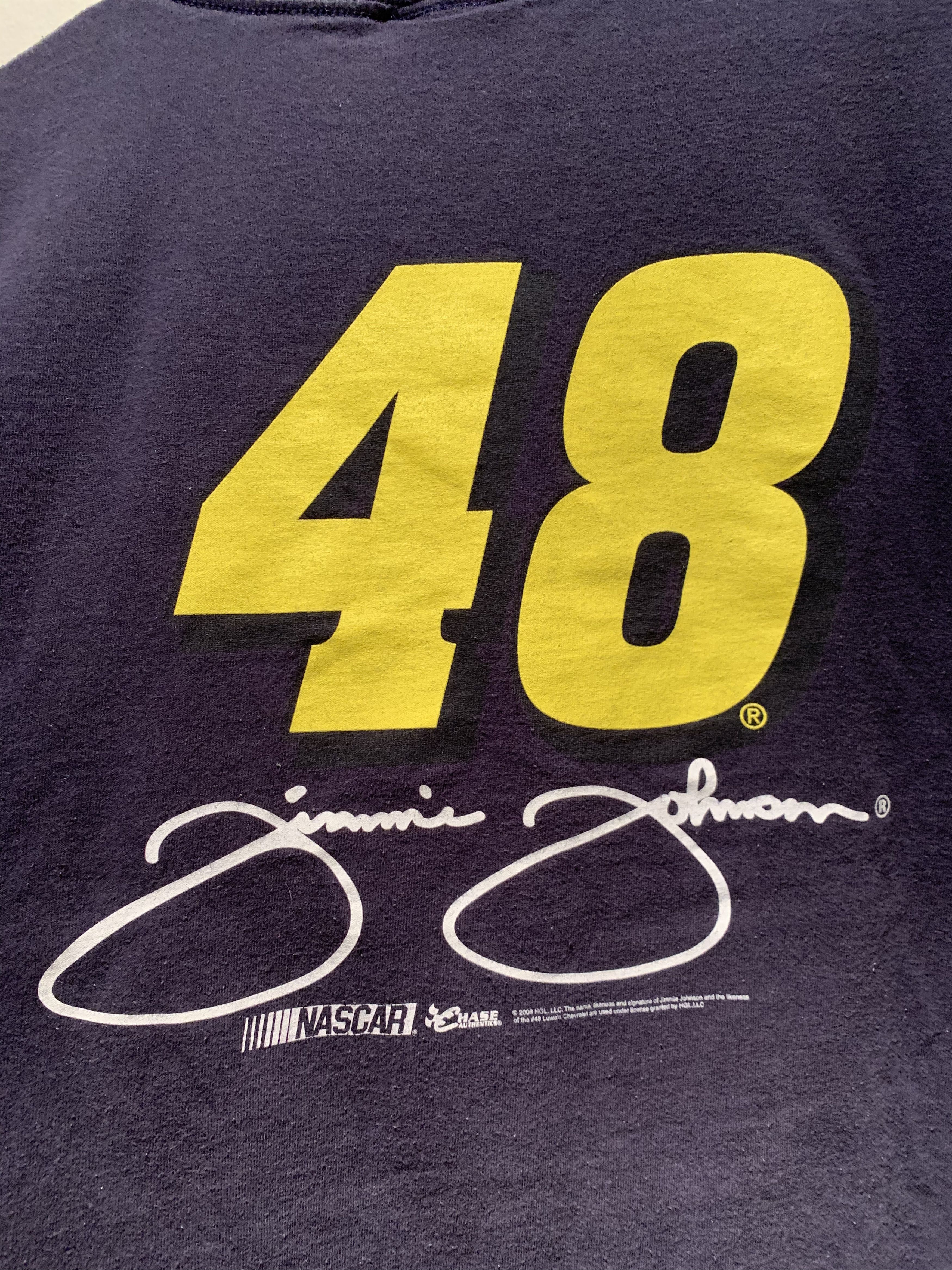 NASCAR *RARE* Vintage Jimmie Johnson 48 NASCAR Car Racing Shirt Size US XXL / EU 58 / 5 - 4 Thumbnail