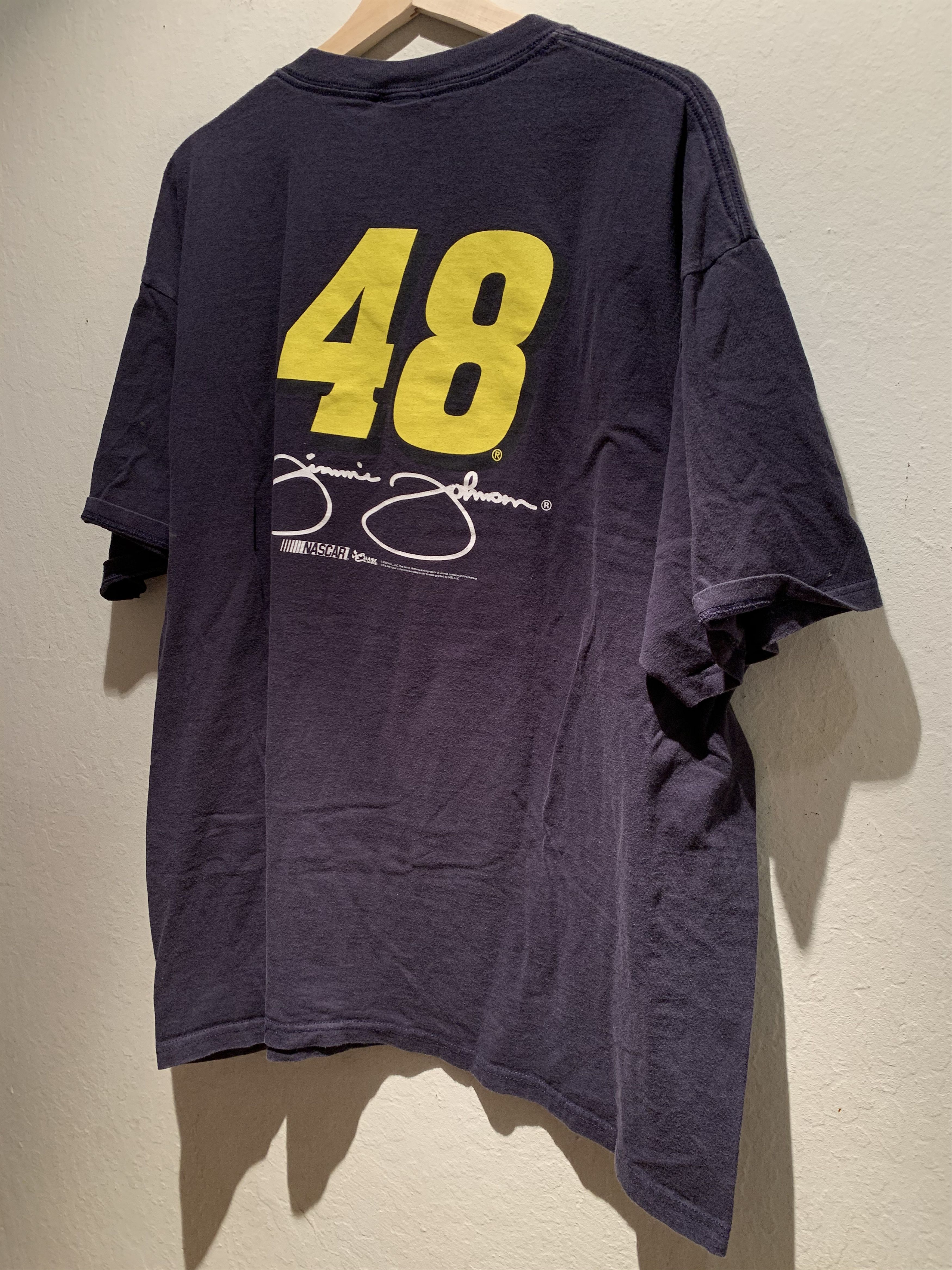 NASCAR *RARE* Vintage Jimmie Johnson 48 NASCAR Car Racing Shirt Size US XXL / EU 58 / 5 - 3 Thumbnail