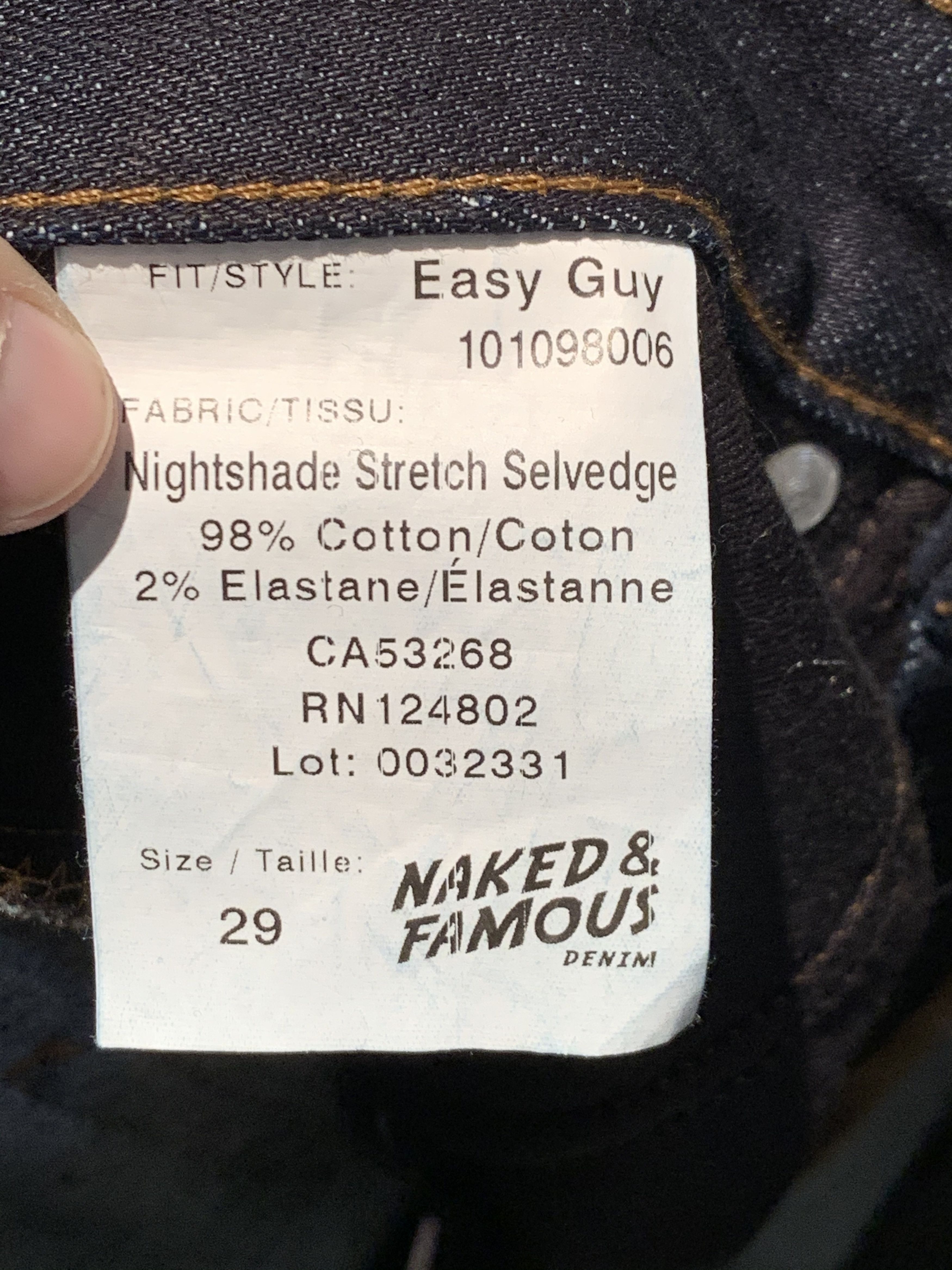 Designer × Naked & Famous *RARE* Naked & Famous Japanese Selvedge Denim Jeans Size US 29 - 11 Thumbnail