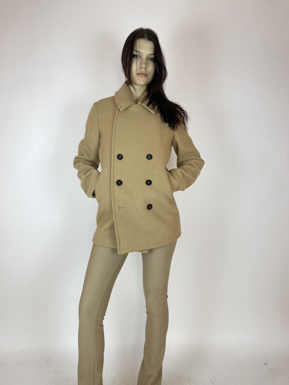 Japanese Brand PETIT BATEAU WOOL BEIGE COAT GIRLS OR WOMENS SIZE M Size S / US 4 / IT 40 - 4 Thumbnail