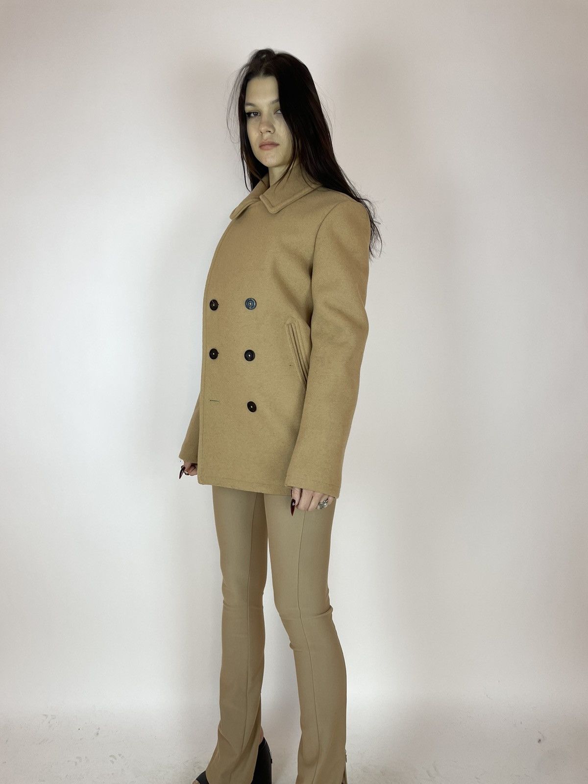 Japanese Brand PETIT BATEAU WOOL BEIGE COAT GIRLS OR WOMENS SIZE M Size S / US 4 / IT 40 - 6 Thumbnail