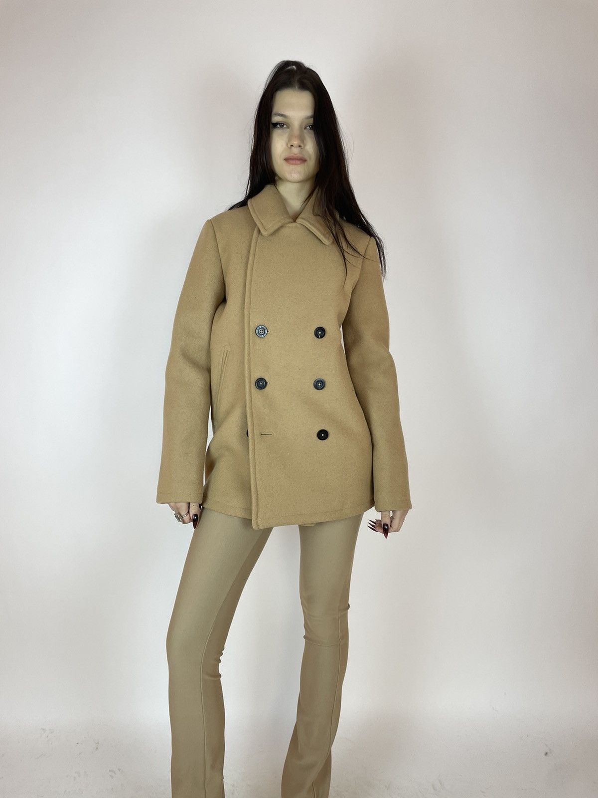 Japanese Brand PETIT BATEAU WOOL BEIGE COAT GIRLS OR WOMENS SIZE M Size S / US 4 / IT 40 - 1 Thumbnail