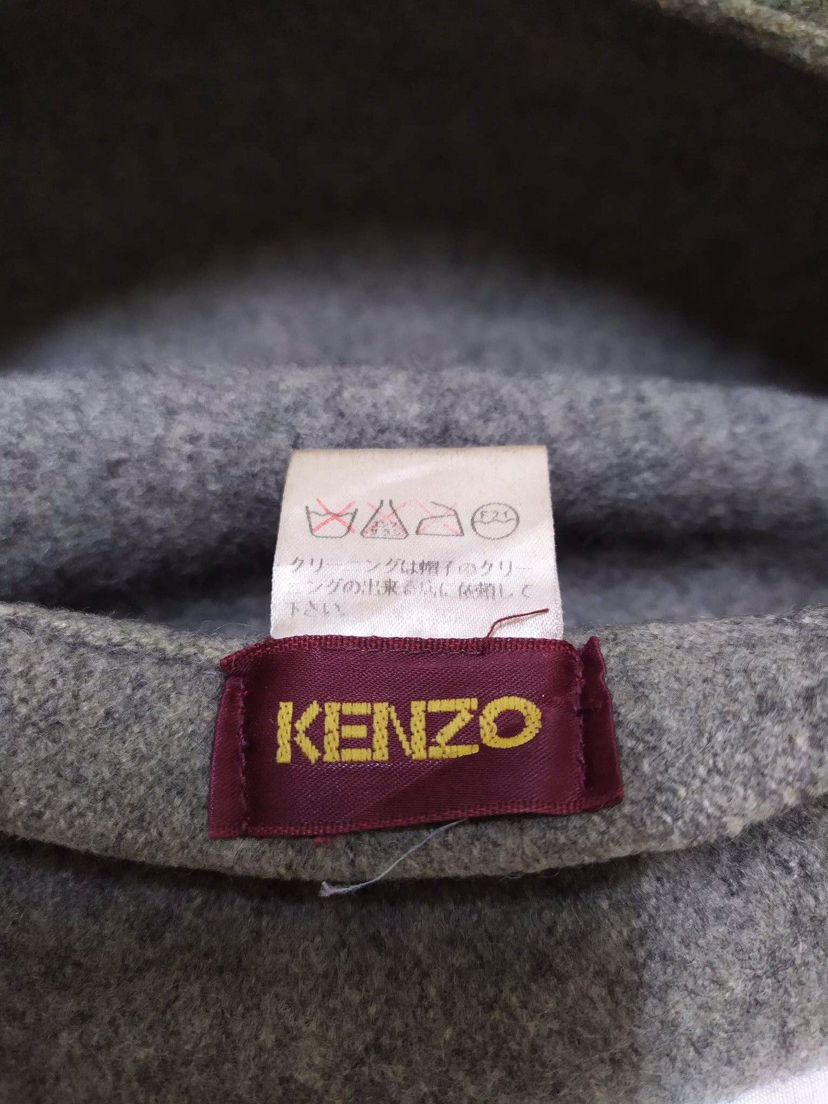 Vintage KENZO Embroidered Wool Beret