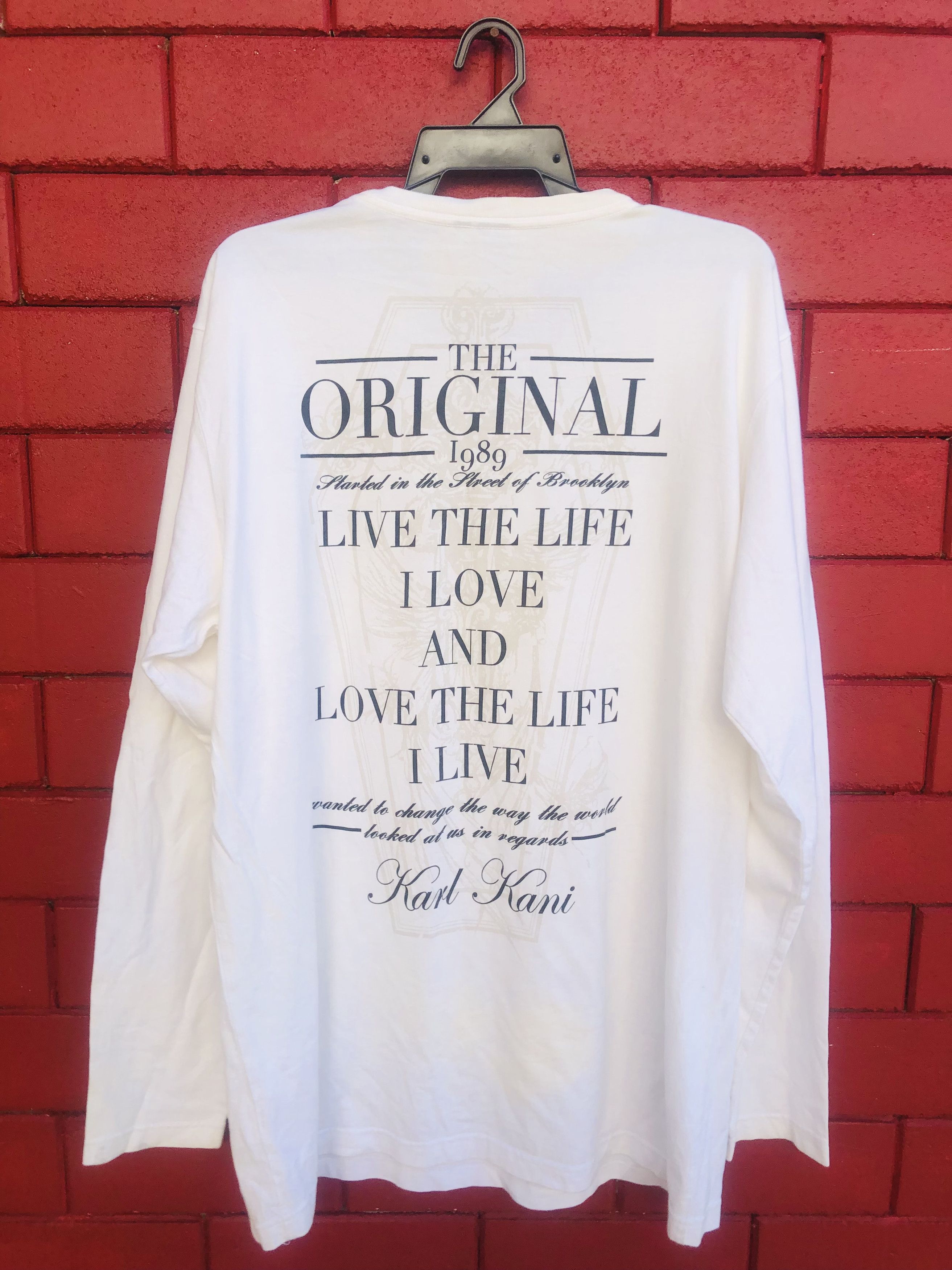 Japanese Brand Vintage Karl Kani Hip Hop Streetwear Fashion Style Size US XL / EU 56 / 4 - 1 Thumbnail