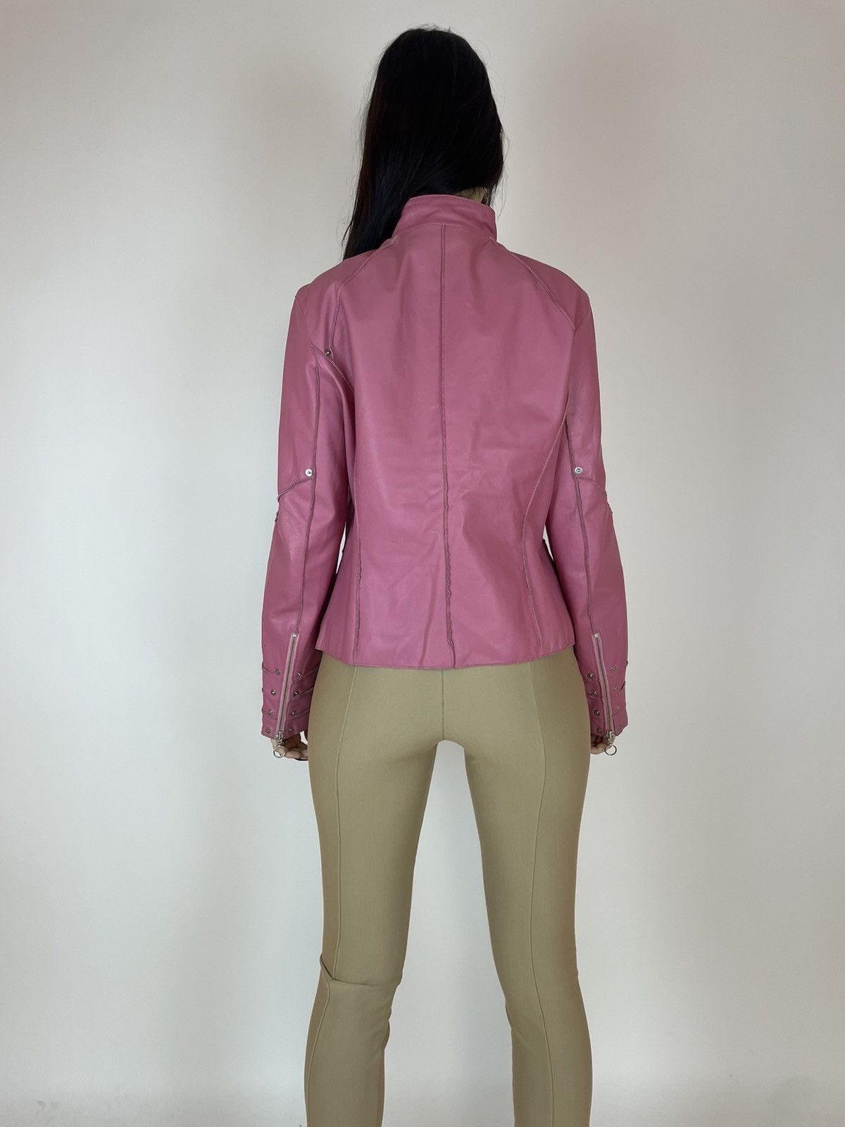 STEFFEN SCHRAUT STEFFEN SCHRAUT Leather pink jacket Womens size 42 Size L / US 10 / IT 46 - 9 Thumbnail