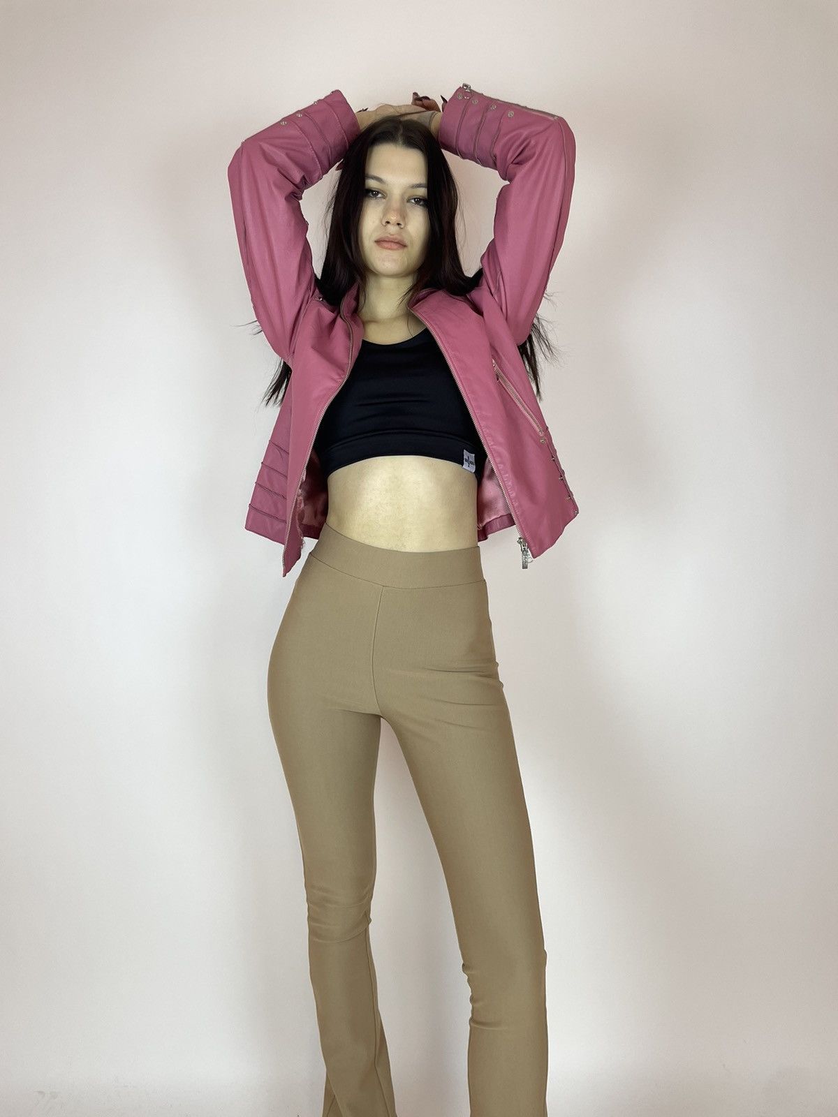 STEFFEN SCHRAUT STEFFEN SCHRAUT Leather pink jacket Womens size 42 Size L / US 10 / IT 46 - 3 Thumbnail