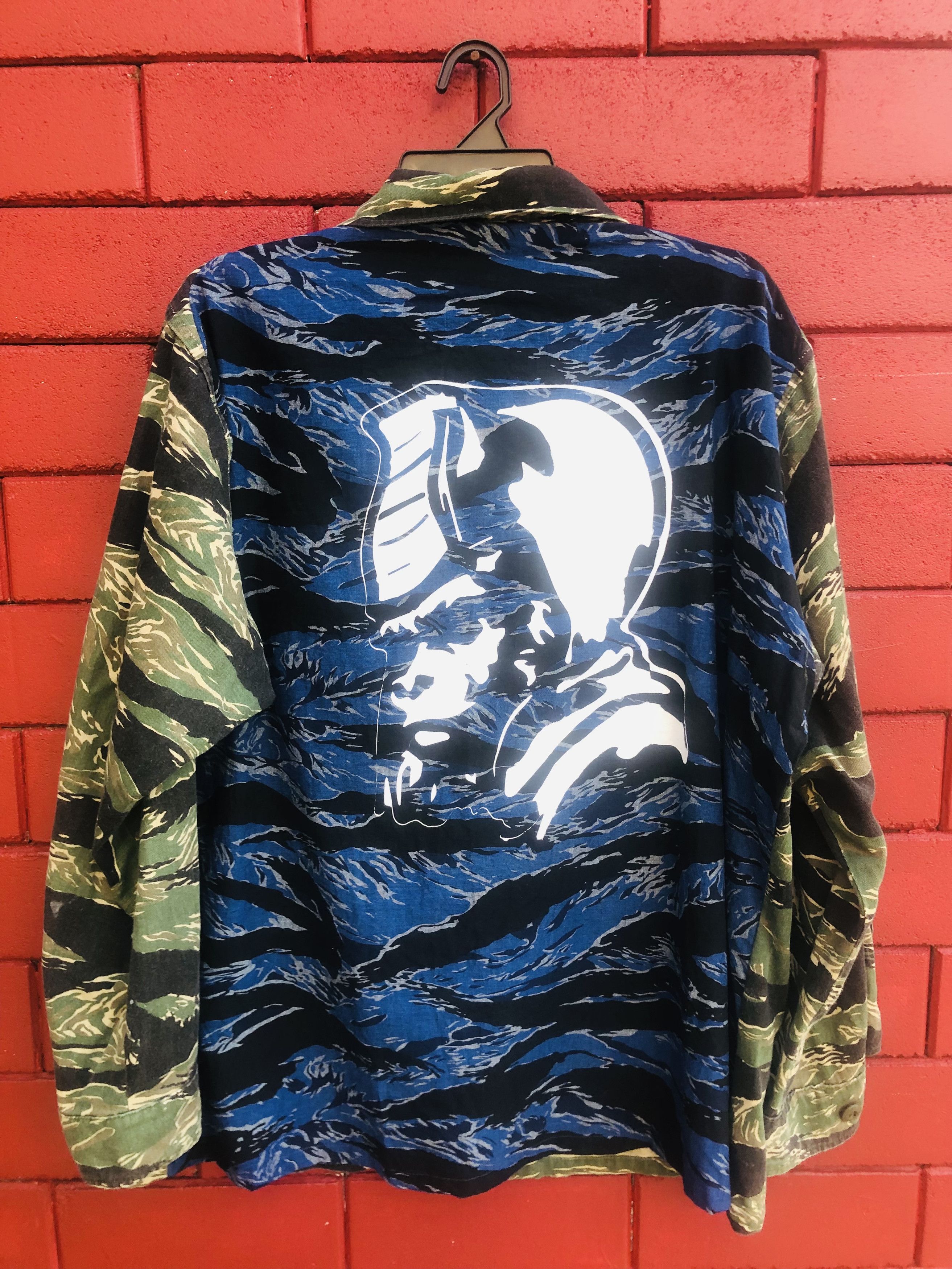 image of Vintage General Tiger Stripes Military Designer Fashion in Camouflage, Men's (Size XL)