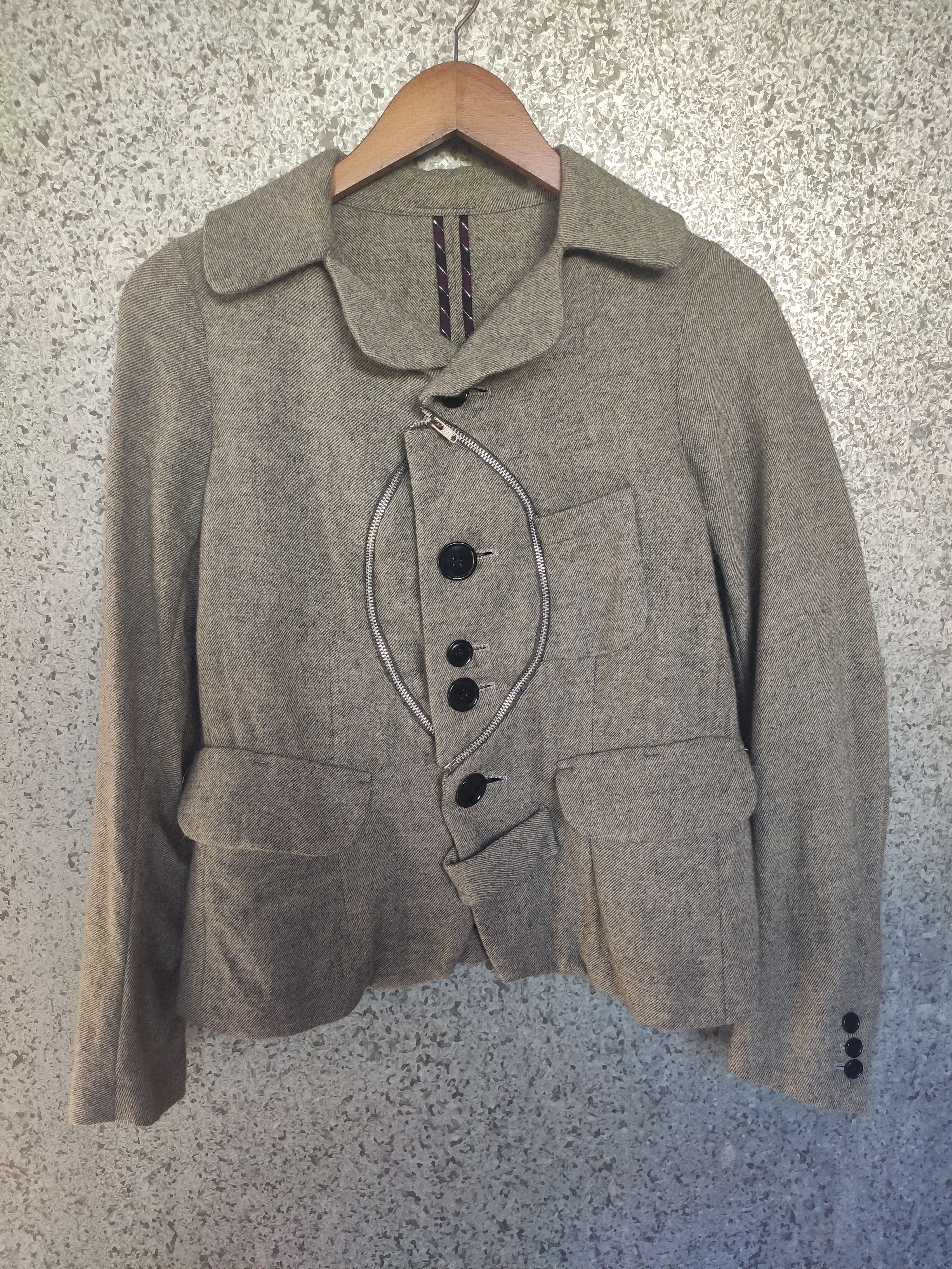 Designer Japanese Brand jacket wool Size S / US 4 / IT 40 - 1 Thumbnail