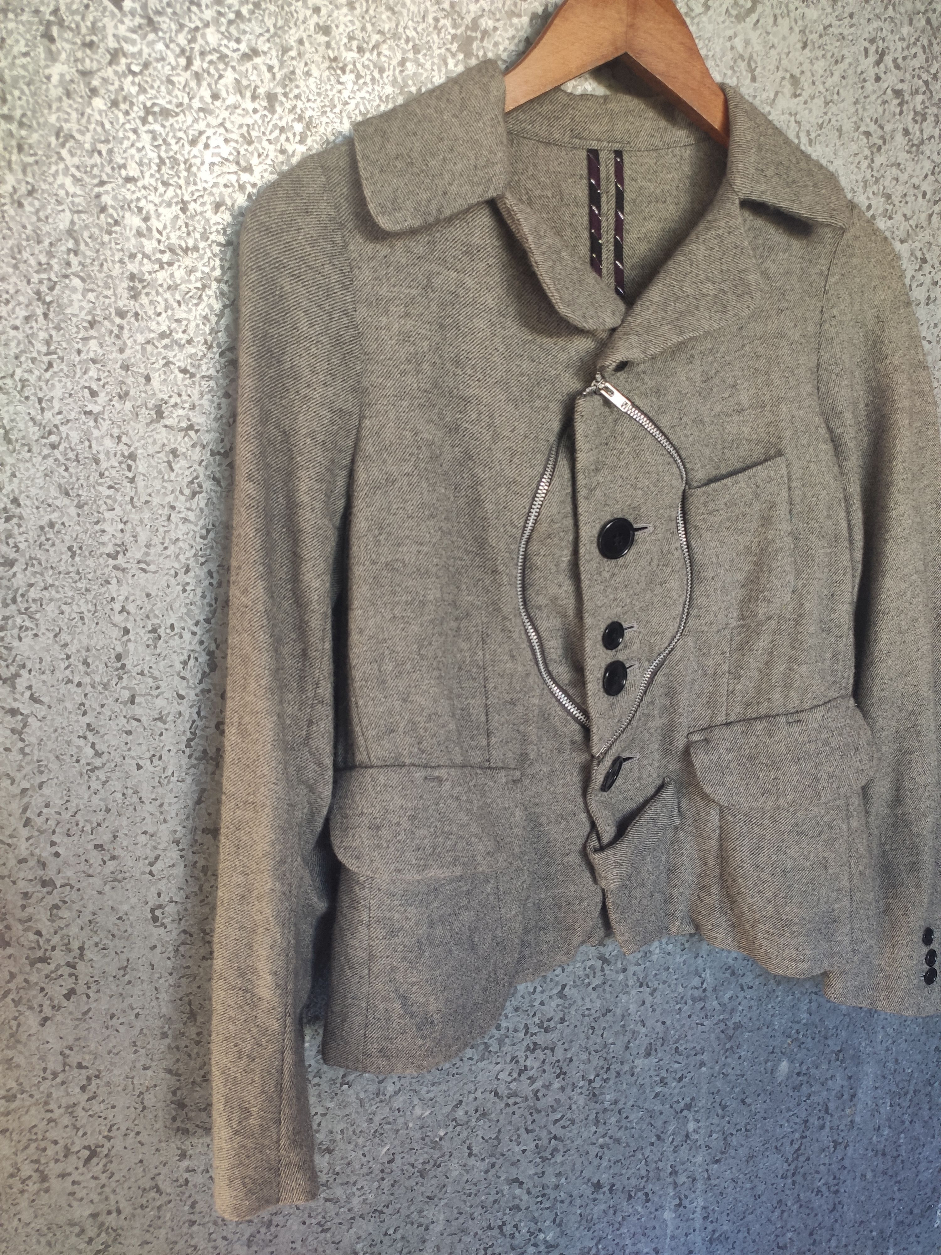 Designer Japanese Brand jacket wool Size S / US 4 / IT 40 - 2 Thumbnail