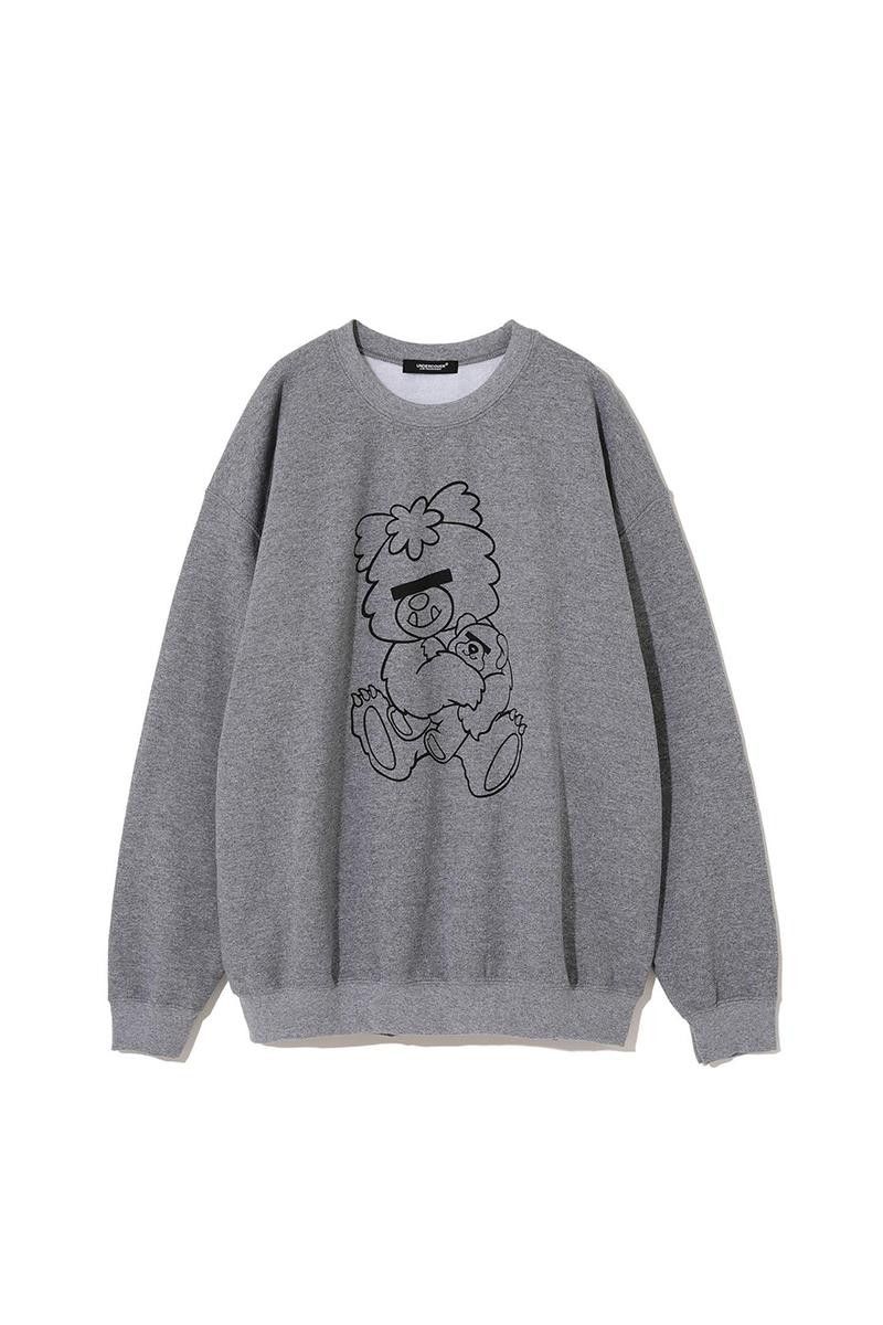 Undercover Verdy X Undercover Sweatshirt Visty Bear Size L Heather Gray |  Grailed