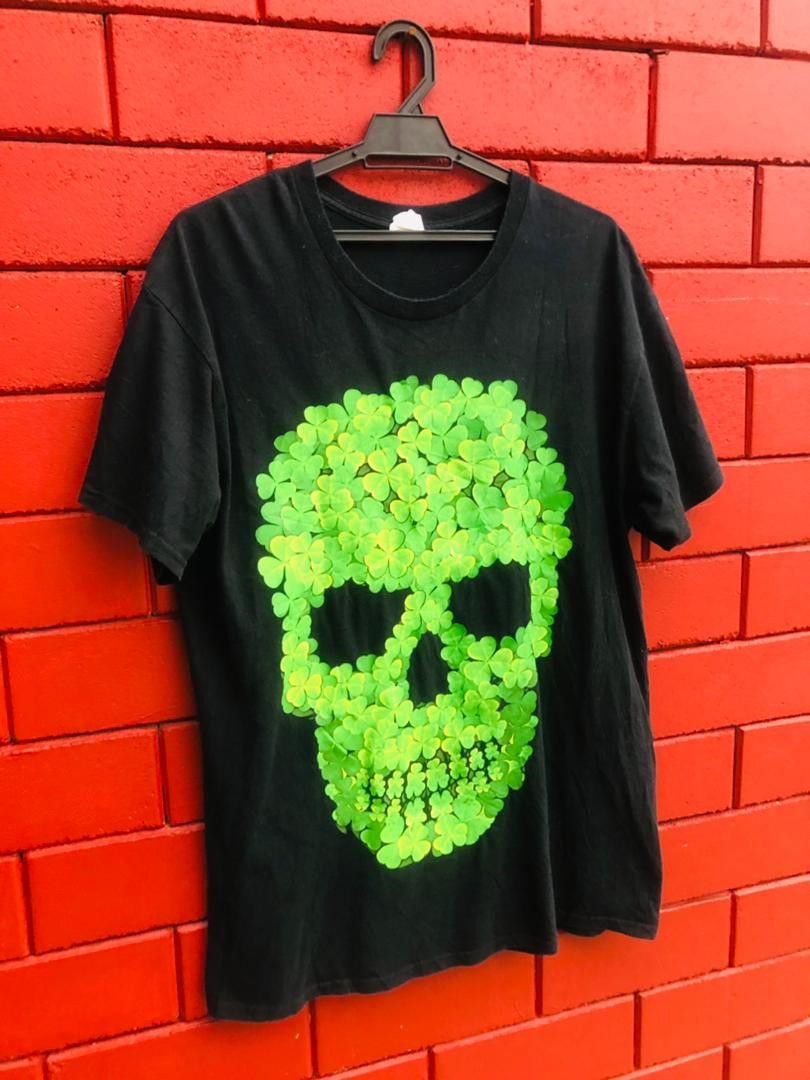 Japanese Brand × Vintage Vintage Floral Skull Designed Fashion Style Shirt Size US L / EU 52-54 / 3 - 2 Thumbnail