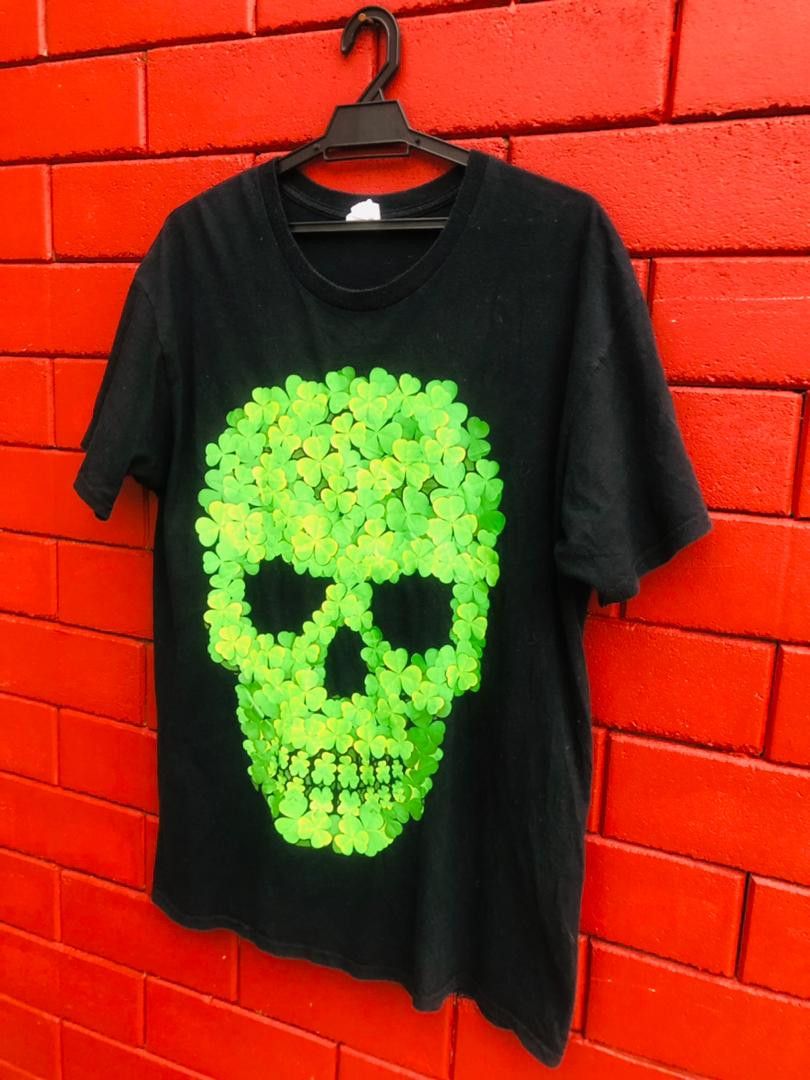 Japanese Brand × Vintage Vintage Floral Skull Designed Fashion Style Shirt Size US L / EU 52-54 / 3 - 3 Thumbnail