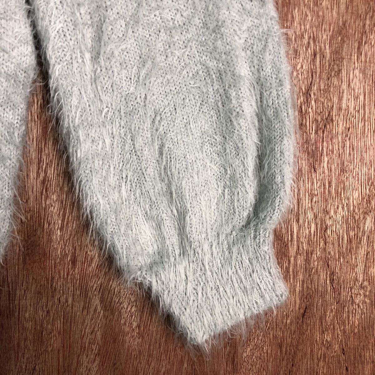 Homespun Knitwear DLL Earth Music & Ecology Grey Mohair Shag KNitwear #c225 Size US S / EU 44-46 / 1 - 4 Thumbnail