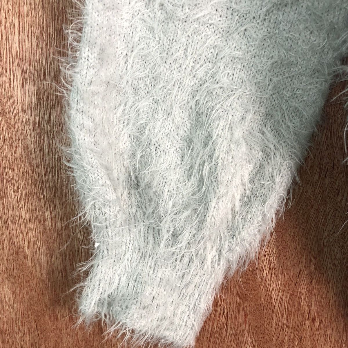 Homespun Knitwear DLL Earth Music & Ecology Grey Mohair Shag KNitwear #c225 Size US S / EU 44-46 / 1 - 6 Thumbnail
