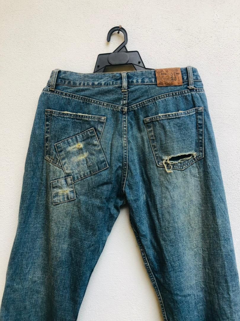 Japanese Brand × Vintage Vintage Distressed Japan Design Travis Scott Fashion Style Size US 32 / EU 48 - 5 Thumbnail