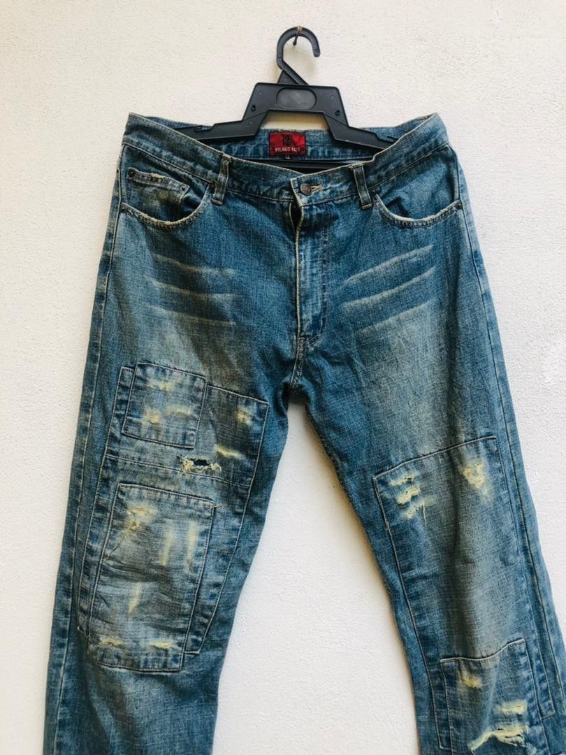 Japanese Brand × Vintage Vintage Distressed Japan Design Travis Scott Fashion Style Size US 32 / EU 48 - 3 Thumbnail