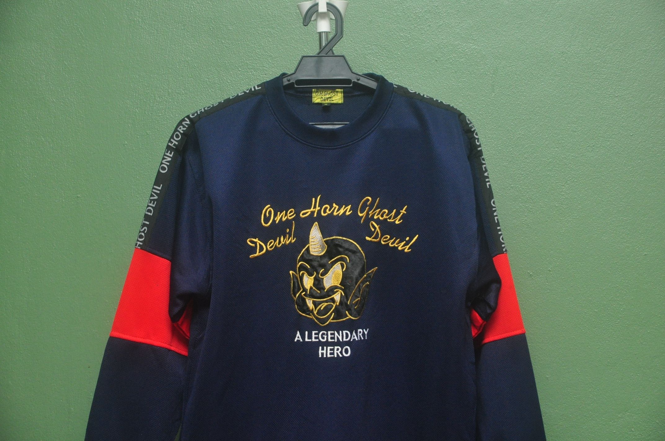 Japanese Brand × Vintage Vintage One Horn Ghoes Devils A Legendry Hero Jersey Size US L / EU 52-54 / 3 - 3 Thumbnail