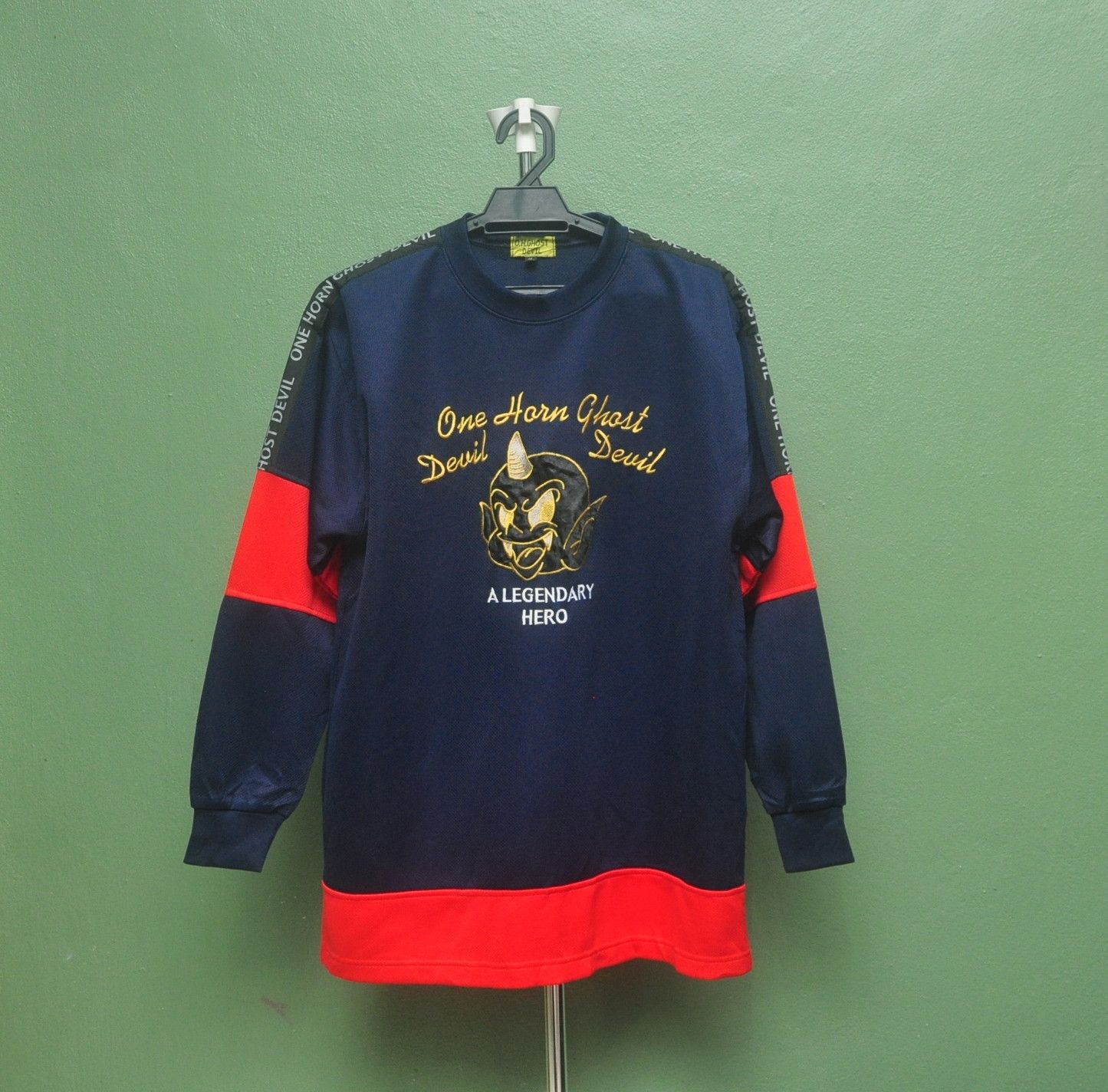 Japanese Brand × Vintage Vintage One Horn Ghoes Devils A Legendry Hero Jersey Size US L / EU 52-54 / 3 - 1 Thumbnail