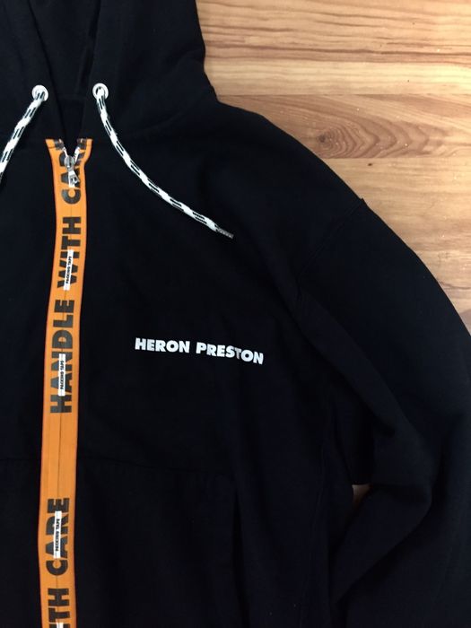 Heron preston handle with best sale care hoodie