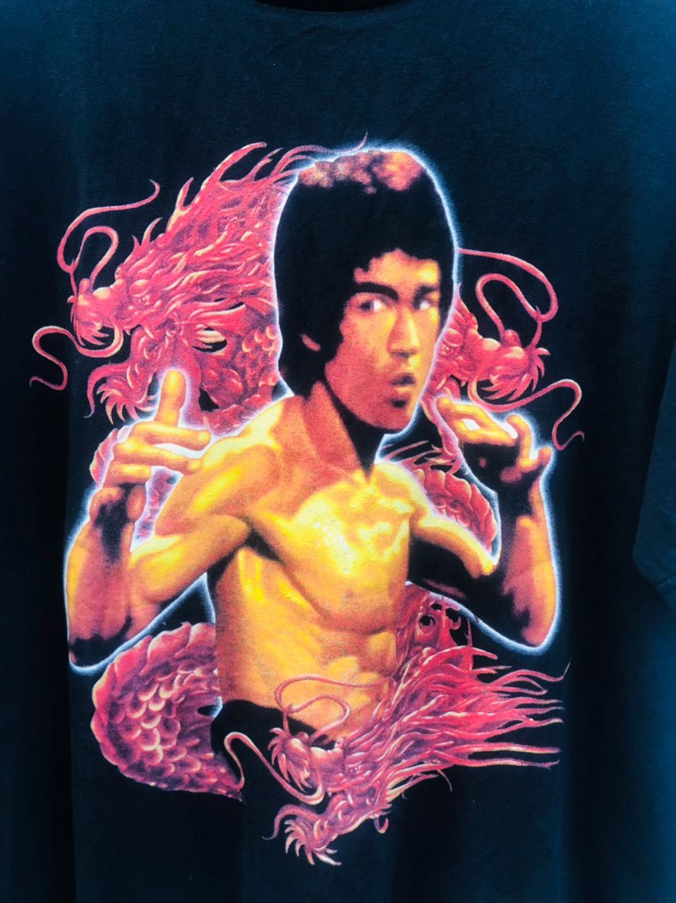 Vintage Vintage Bruce Lee Famous Movie Streetwear Fashion Style Size US L / EU 52-54 / 3 - 3 Thumbnail