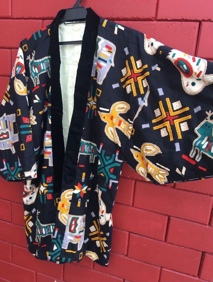 Japanese Brand × Vintage Vintage Animal Theme Kimono Japanese Designer Fashion Style Size US L / EU 52-54 / 3 - 5 Thumbnail