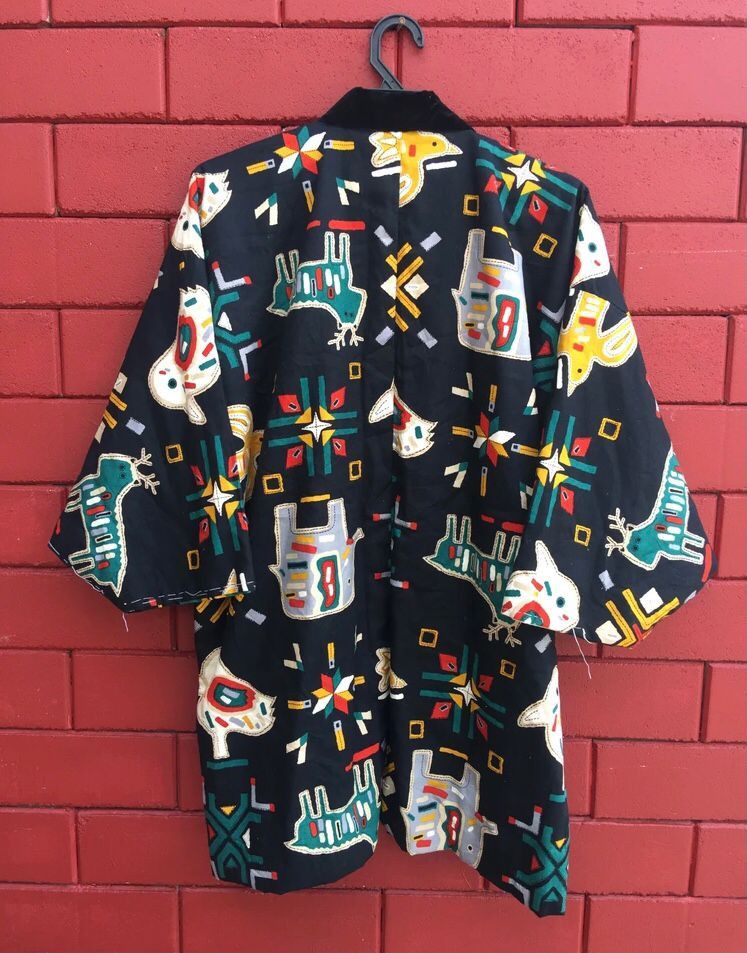 Japanese Brand × Vintage Vintage Animal Theme Kimono Japanese Designer Fashion Style Size US L / EU 52-54 / 3 - 1 Thumbnail