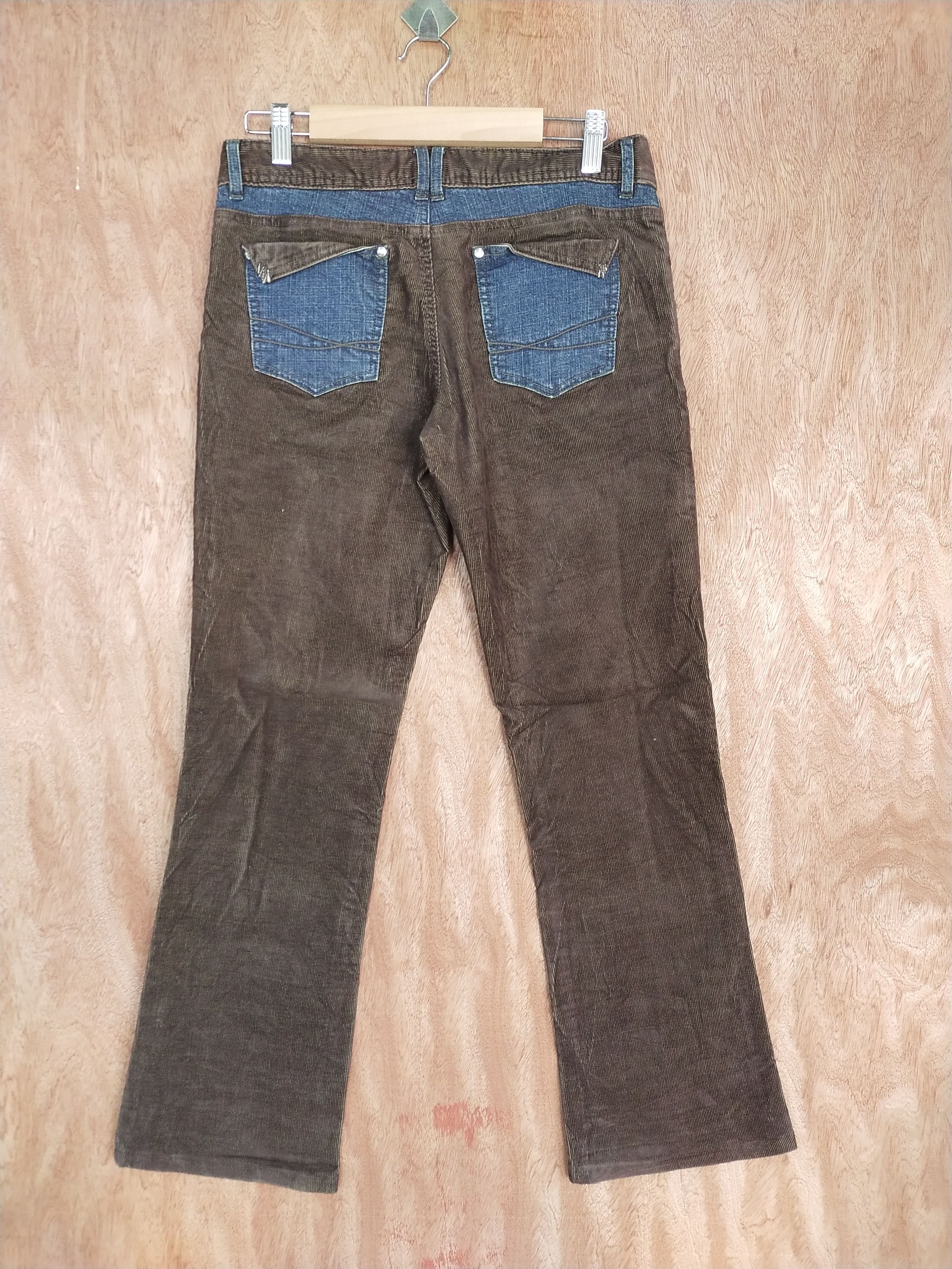 Japanese Brand Japan Patchwork brown corduroy denim pants #S081 Size US 27 - 8 Thumbnail