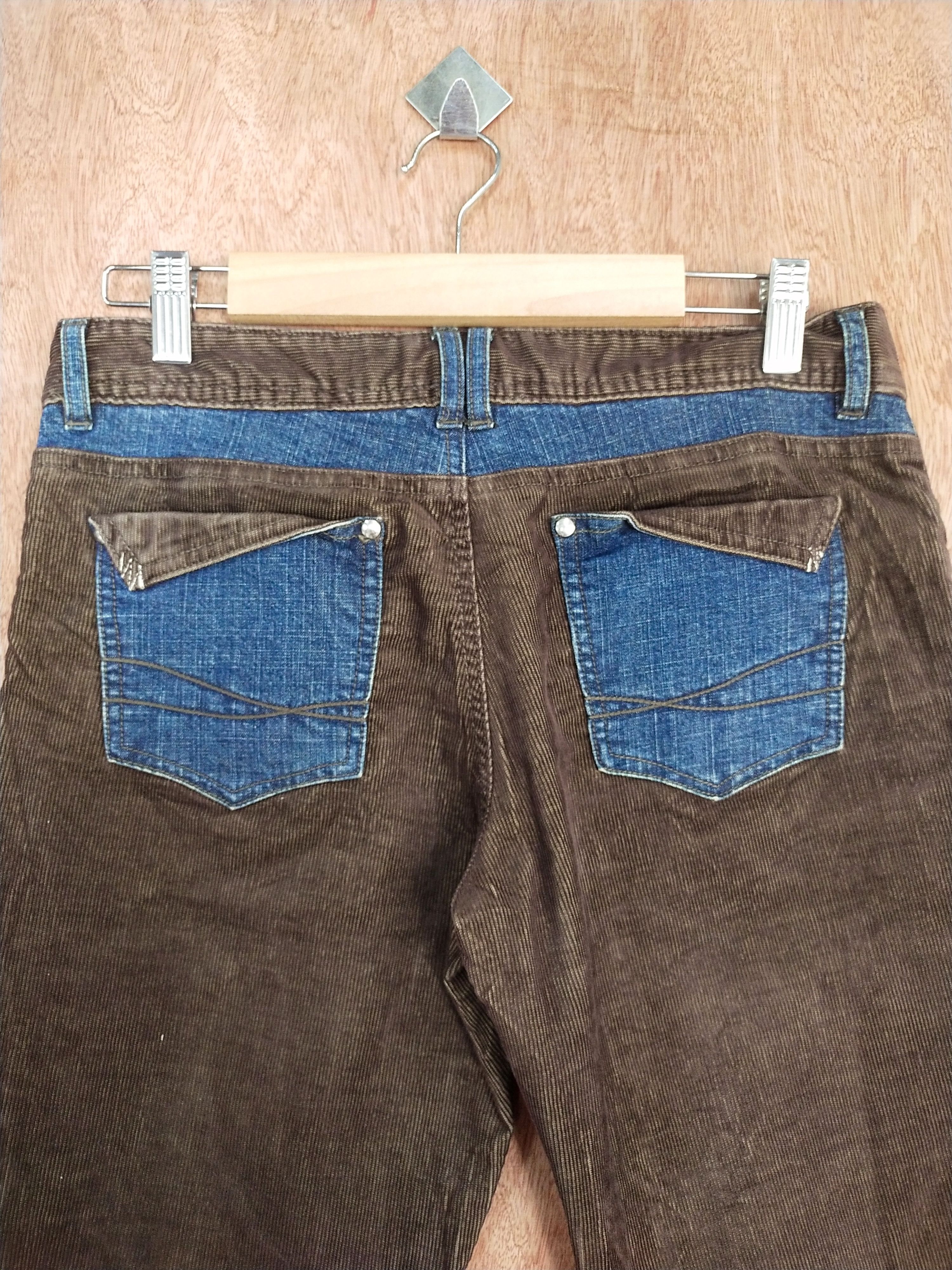Japanese Brand Japan Patchwork brown corduroy denim pants #S081 Size US 27 - 9 Thumbnail