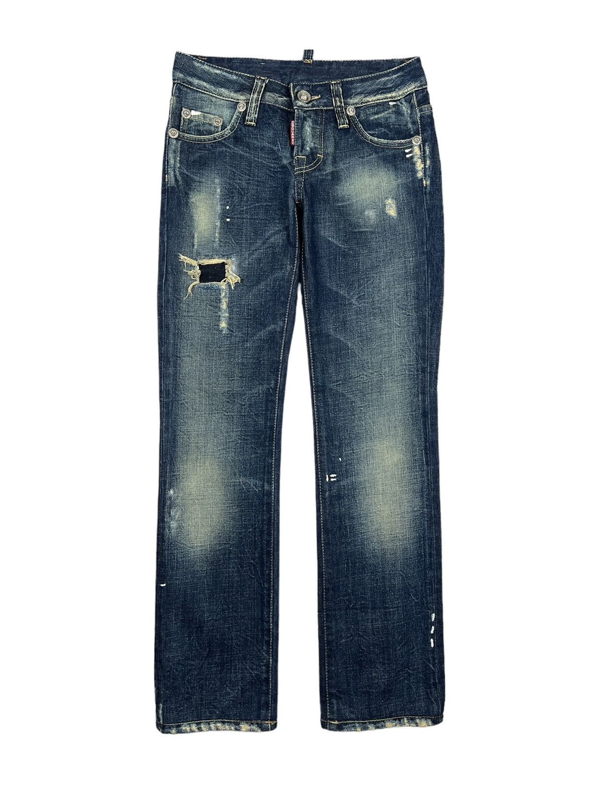 Dsquared2 Distressed Slim Denim