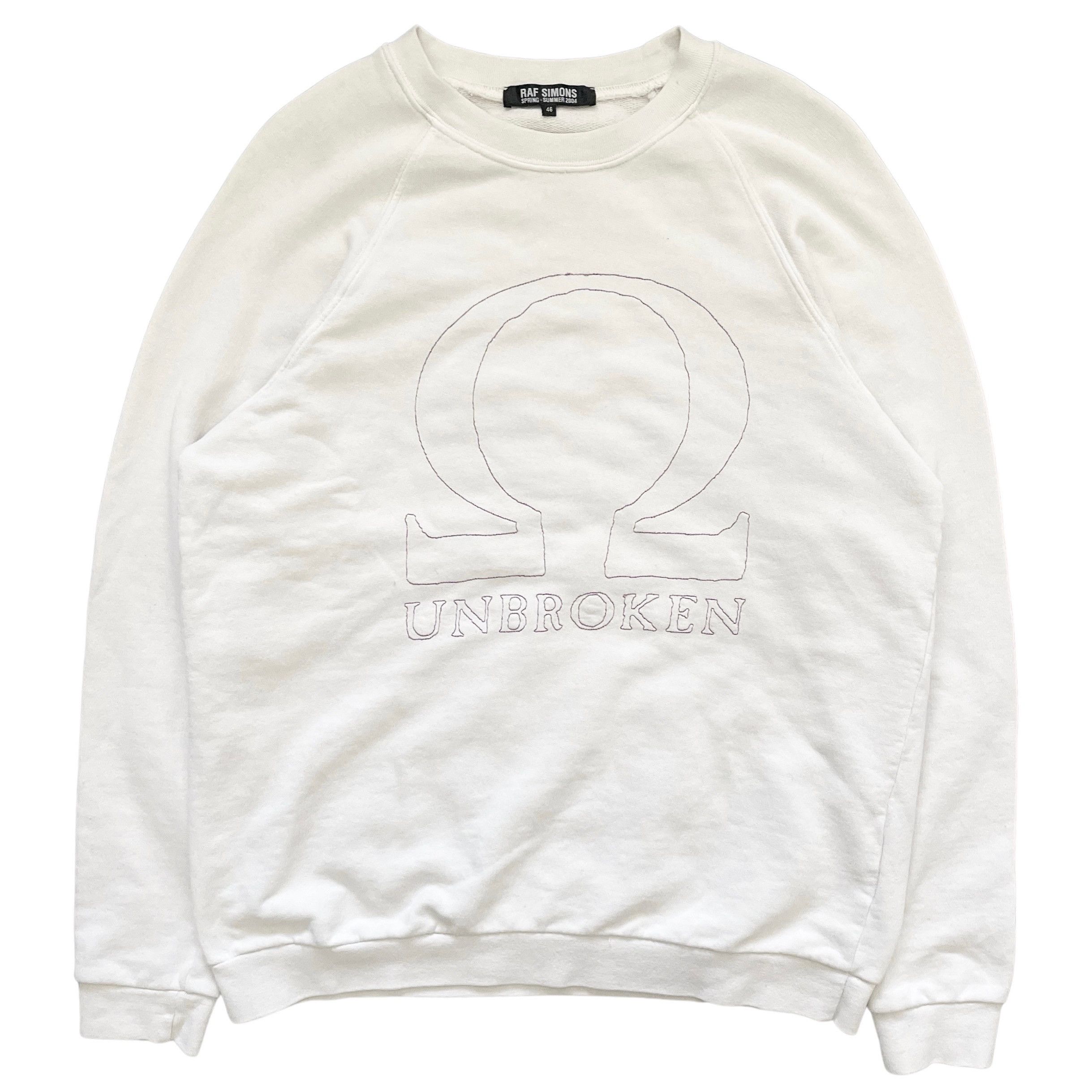 Pre-owned Raf Simons “unbroken” Crewneck In White