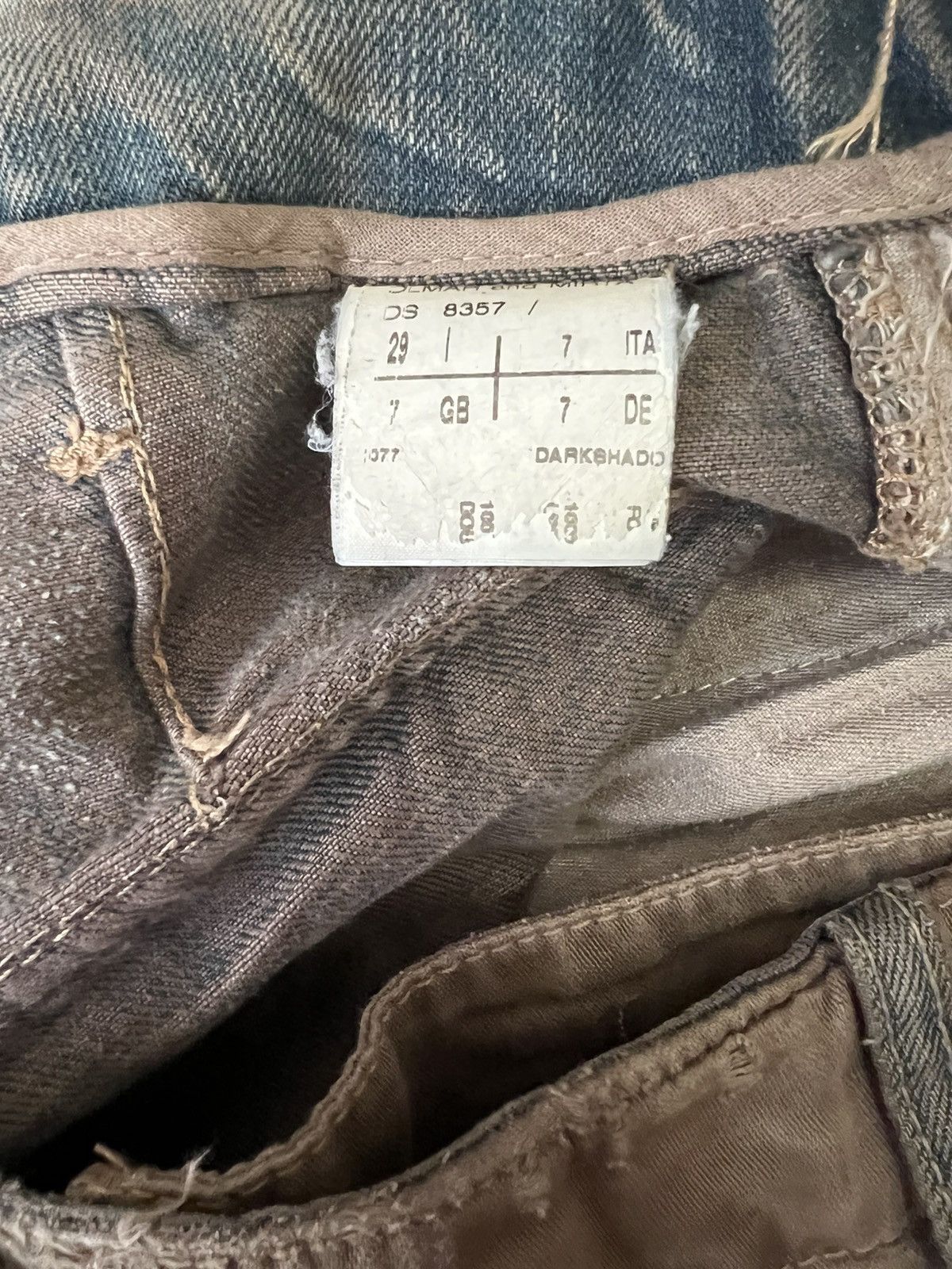 Rick Owens Rick Owens DRKSHDW Double Layer Aircut Zipper Denim 06 FW Size US 29 - 4 Thumbnail