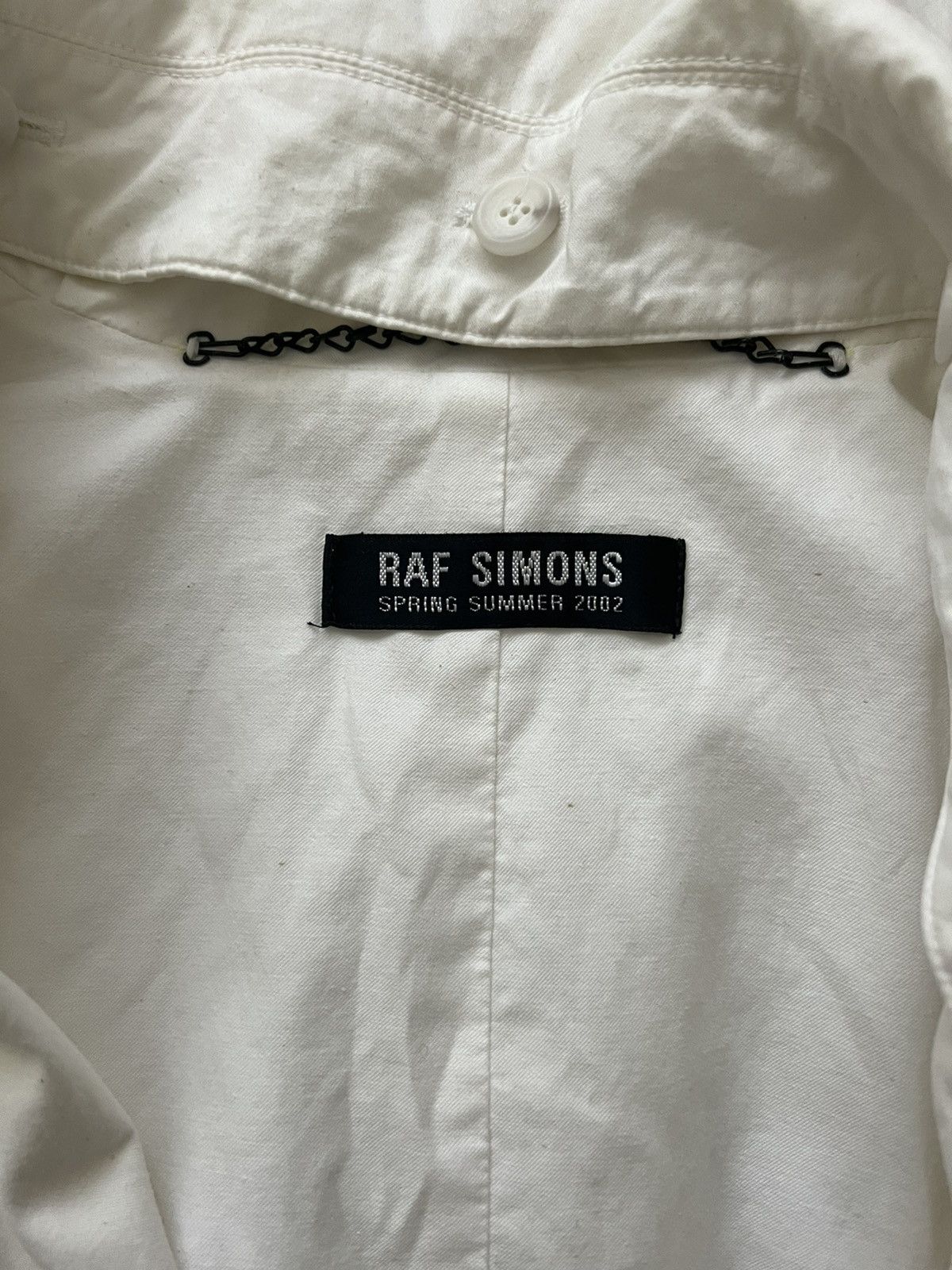 Raf Simons Raf Simons White Military Trench Coat 2002 Spring/Summer Size US M / EU 48-50 / 2 - 2 Thumbnail