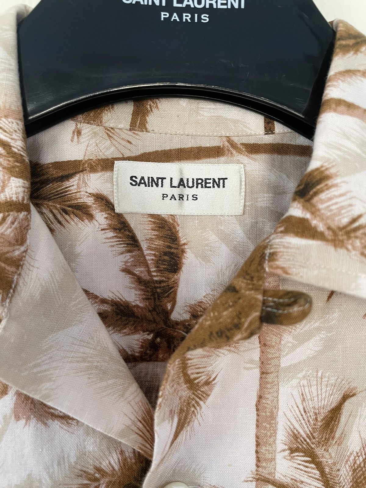 Hedi Slimane × Saint Laurent Paris Saint Laurent Shirt 16SS Hawaiian Shirt Size US S / EU 44-46 / 1 - 7 Thumbnail
