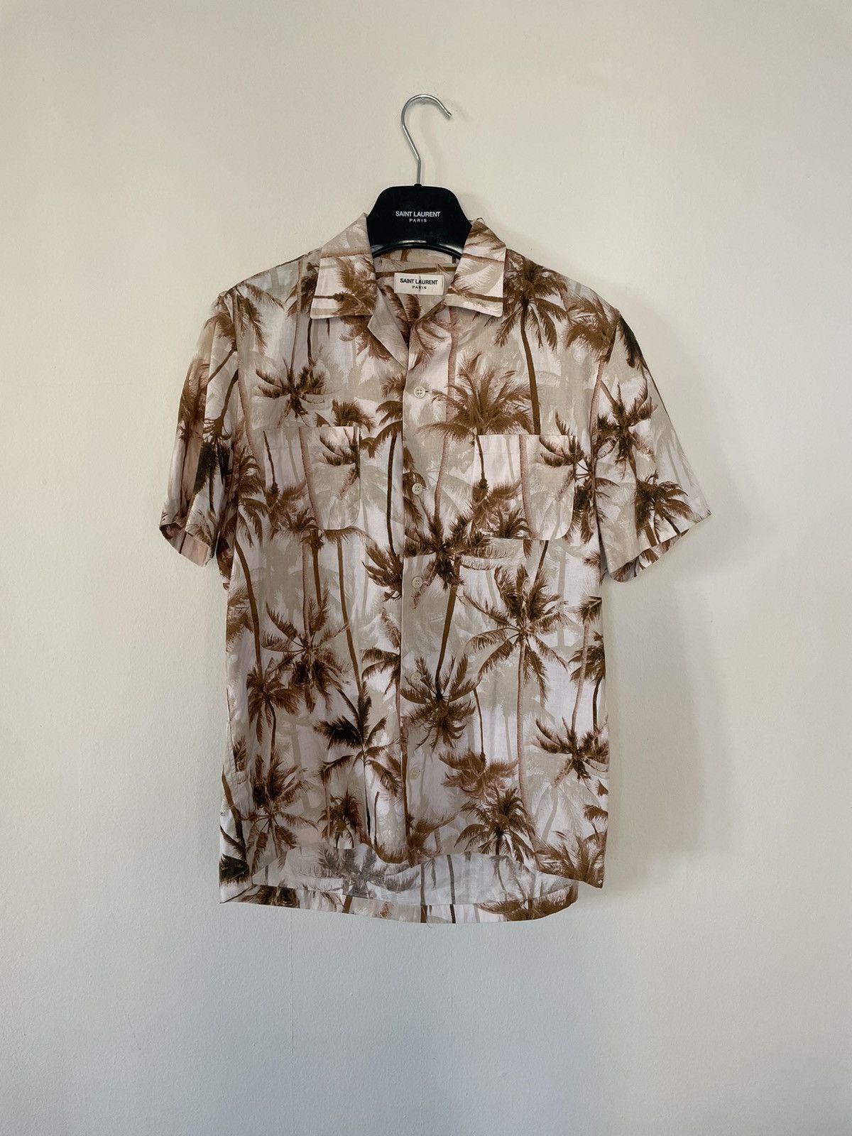 Hedi Slimane × Saint Laurent Paris Saint Laurent Shirt 16SS Hawaiian Shirt Size US S / EU 44-46 / 1 - 2 Thumbnail